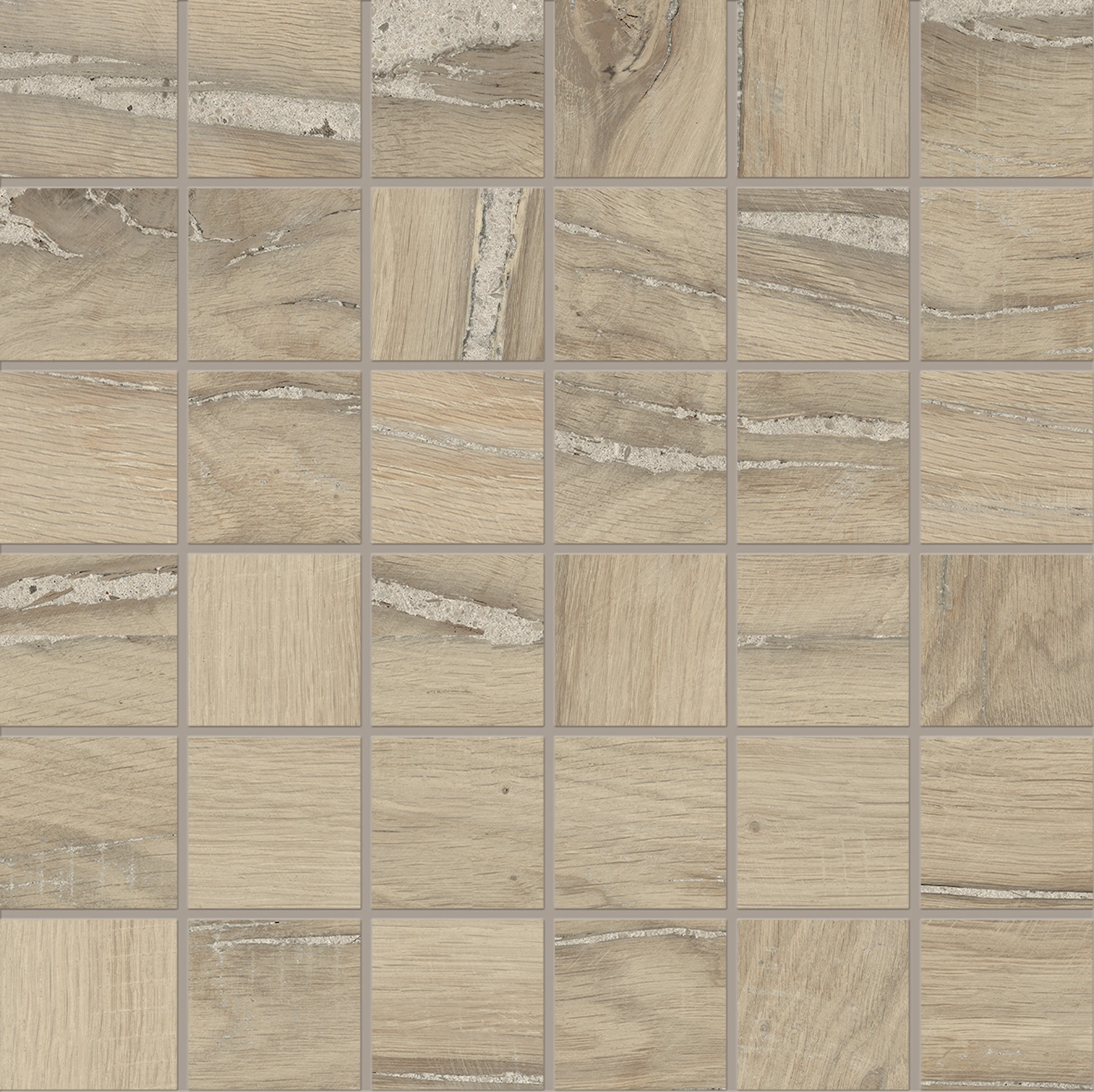 Mosaikk Lhådös Trentino Noce  5x5 cm