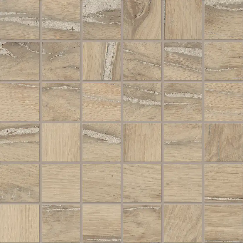 Mosaikk Lhådös Trentino Noce 5x5 cm