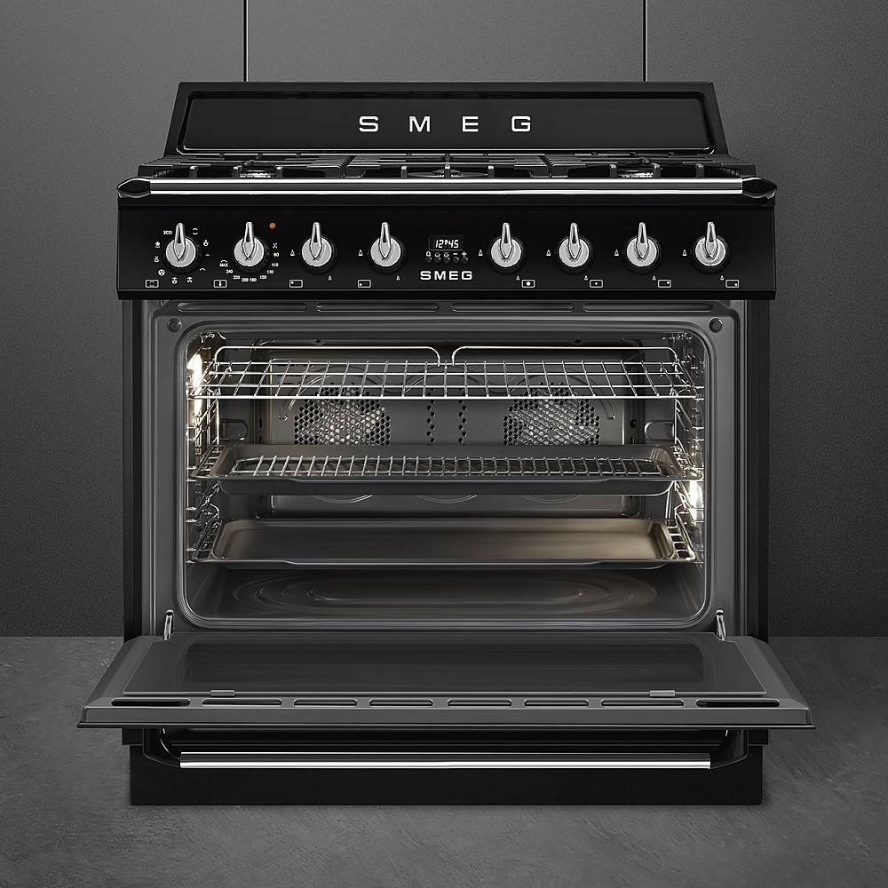 Gasskomfyr Smeg TR90GMBL