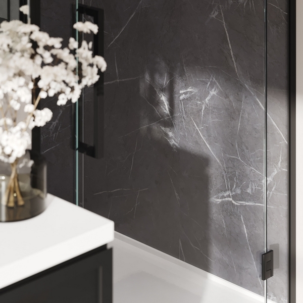 Baderomspanel Fibo 2272-L00 Black Marble