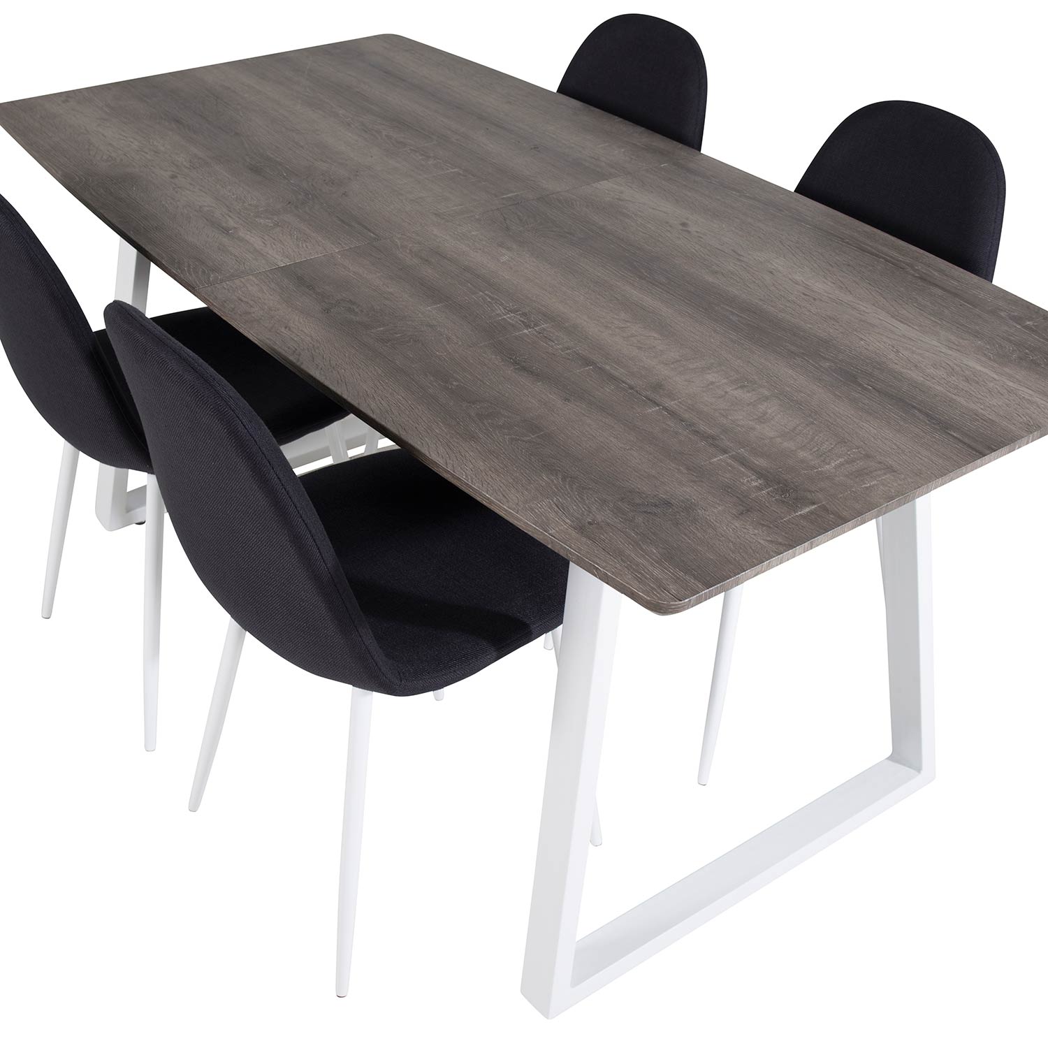 Spisegruppe Venture Home Ina med 4 Pobbie Stoler Polyester
