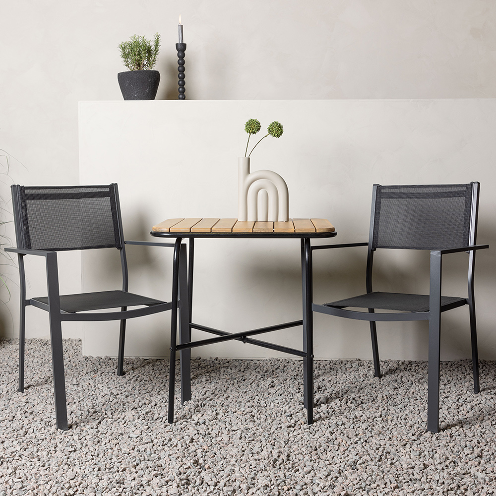 Cafégruppe Venture Home Holmbeck Bord med 2 Copacabana Stoler