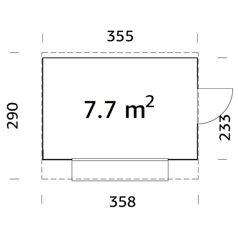 Kiosk Palmako Kira 7,7 m2