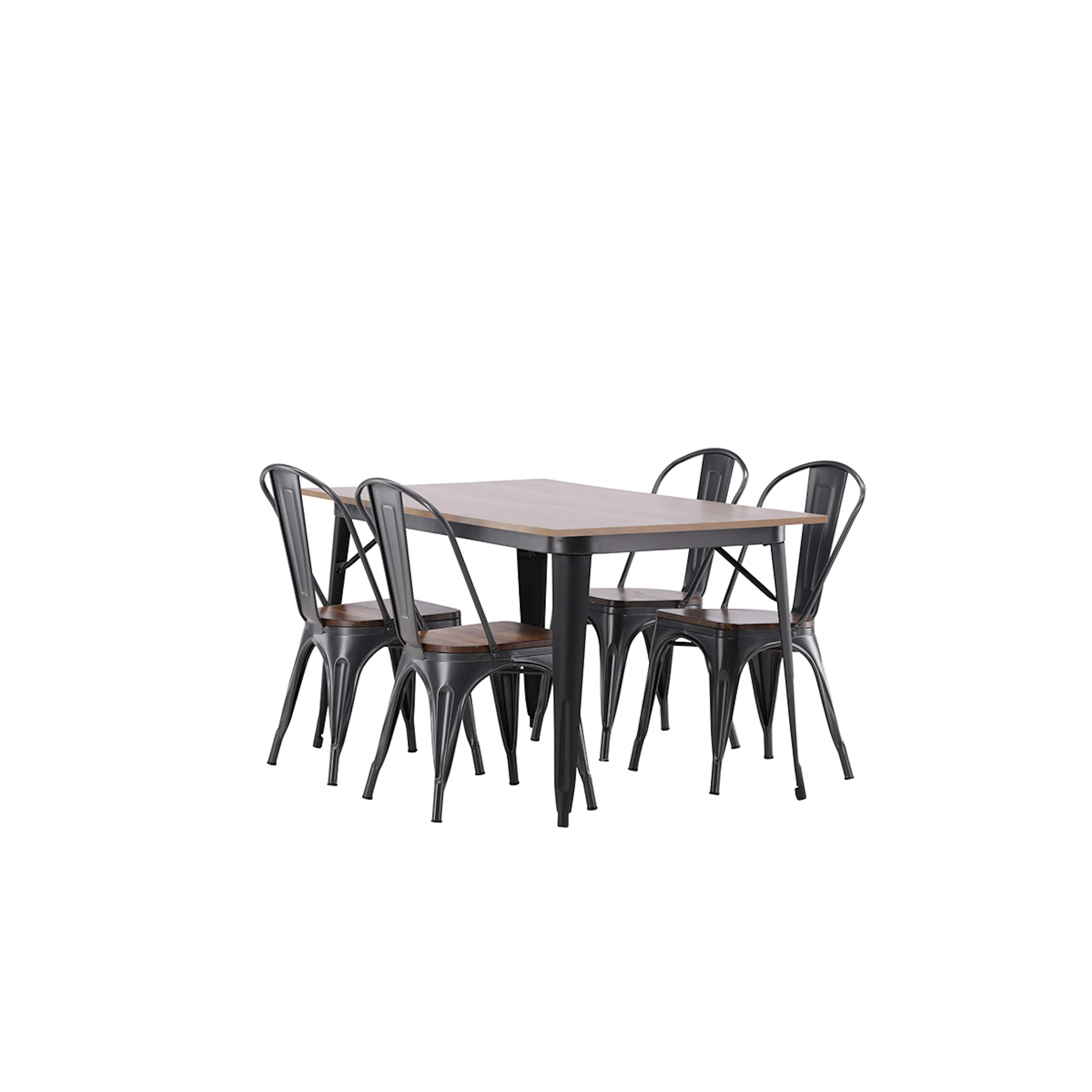 Spisegruppe Venture Home Tempe med 4 Tempe Stoler