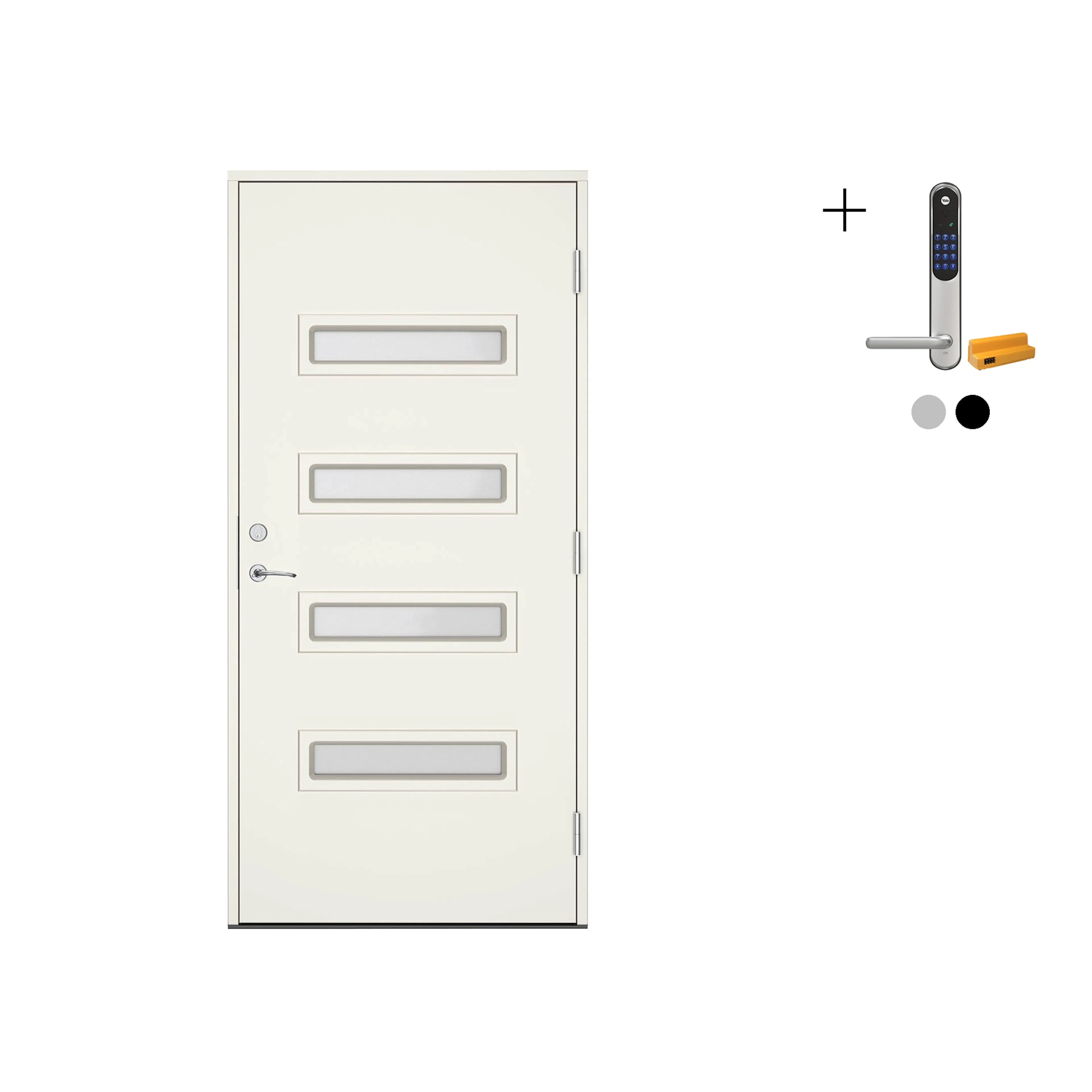 Ytterdør Swedoor Clever-Line+ Rago med Yale Entrus
