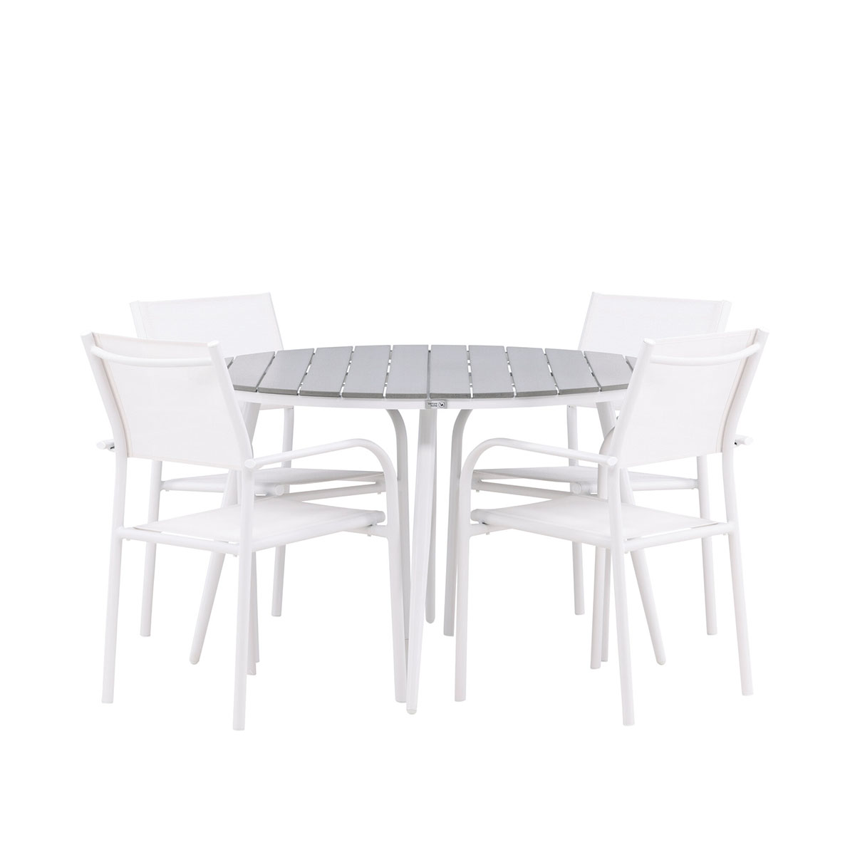 Spisegruppe Venture Home Break 120 med 4 st Santorini Stoler