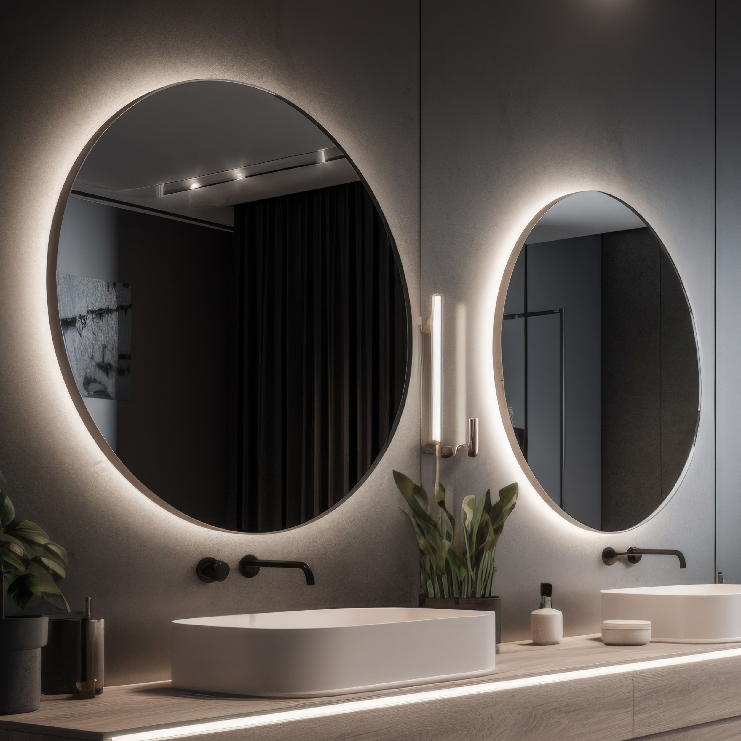 Speil Vidi Soft med LED-belysning