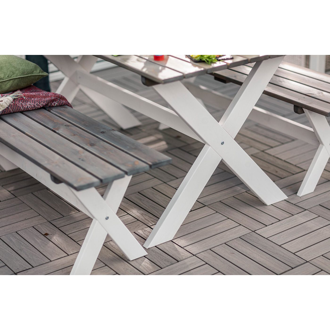 Terrassehelle Jabo Ruta Kompositt 4-Pk 30x30 cm FSC (A)