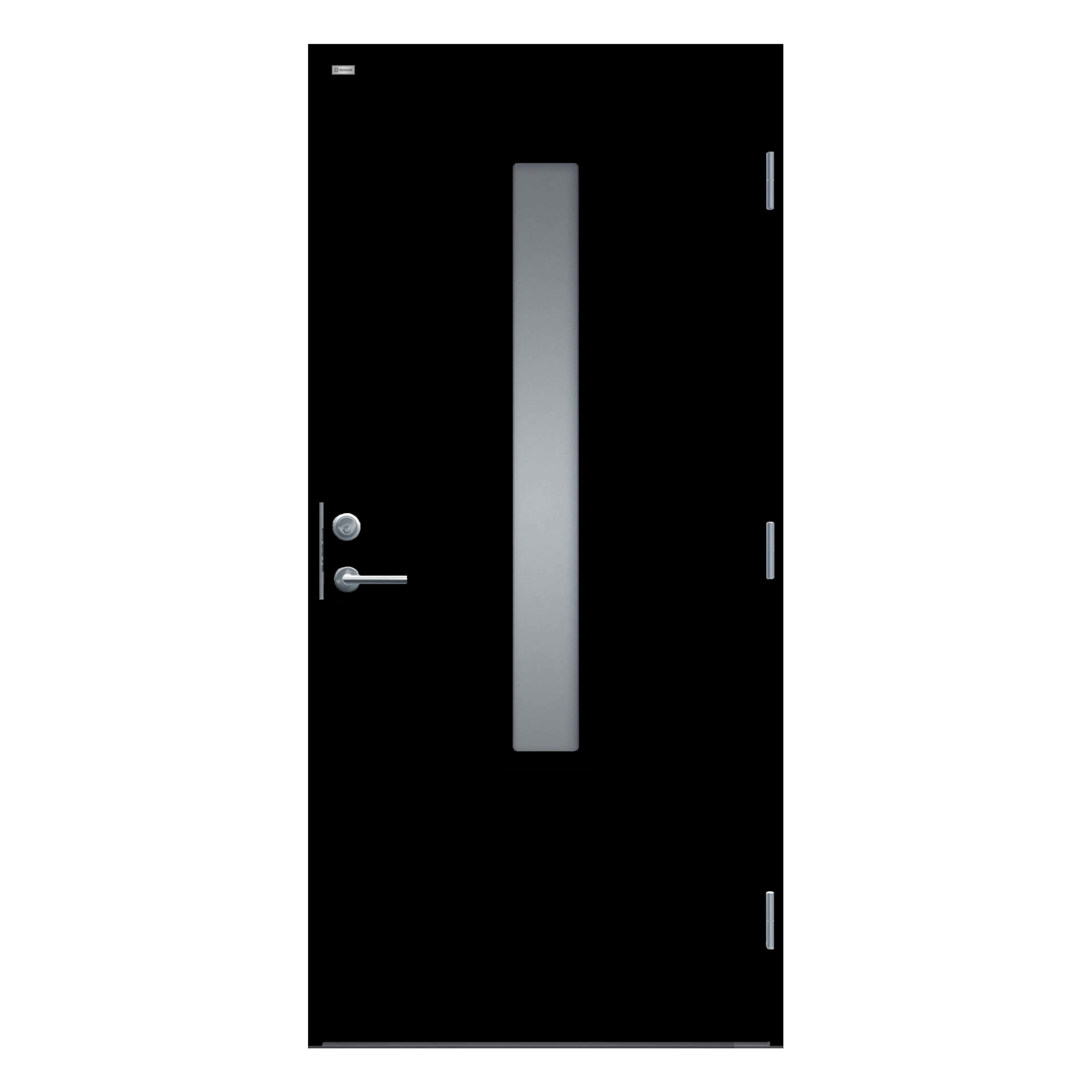 DØR YD LAILA SORT 10X21 V BxH: 100x210 cm, Svart S9000-N, Venstre