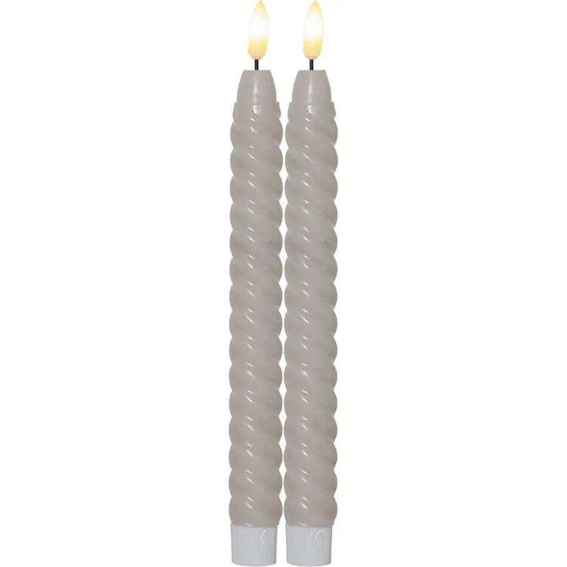 Antikklys Star Trading Flamme Swirl LED 2-pk