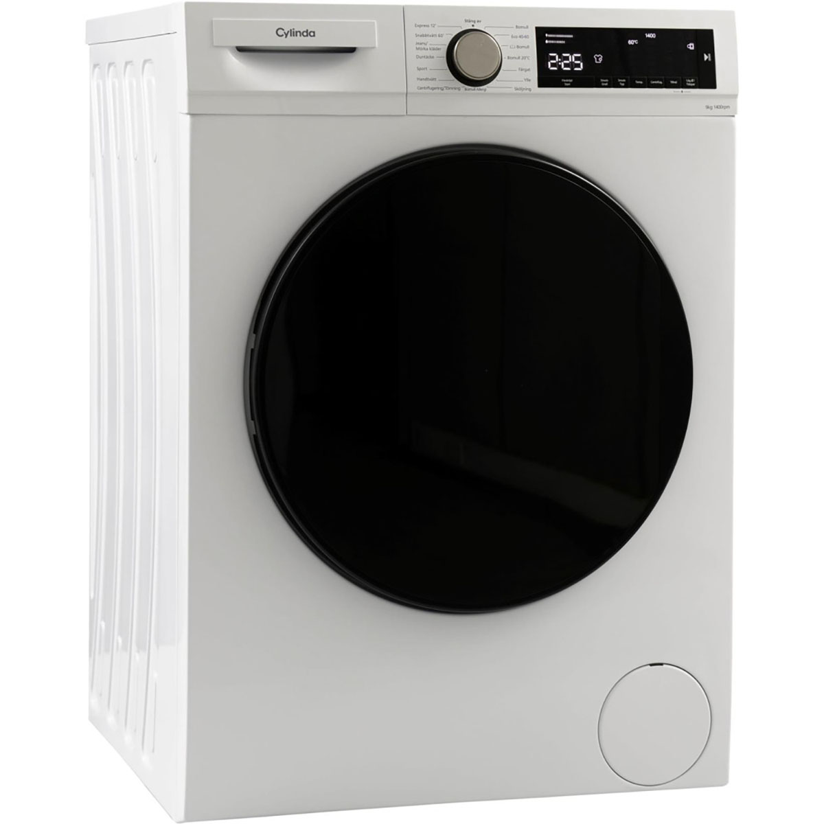 Frontmatet Vaskemaskin Cylinda FT4494MA med Mikrofiberfilter og Kapasitet 9 kg