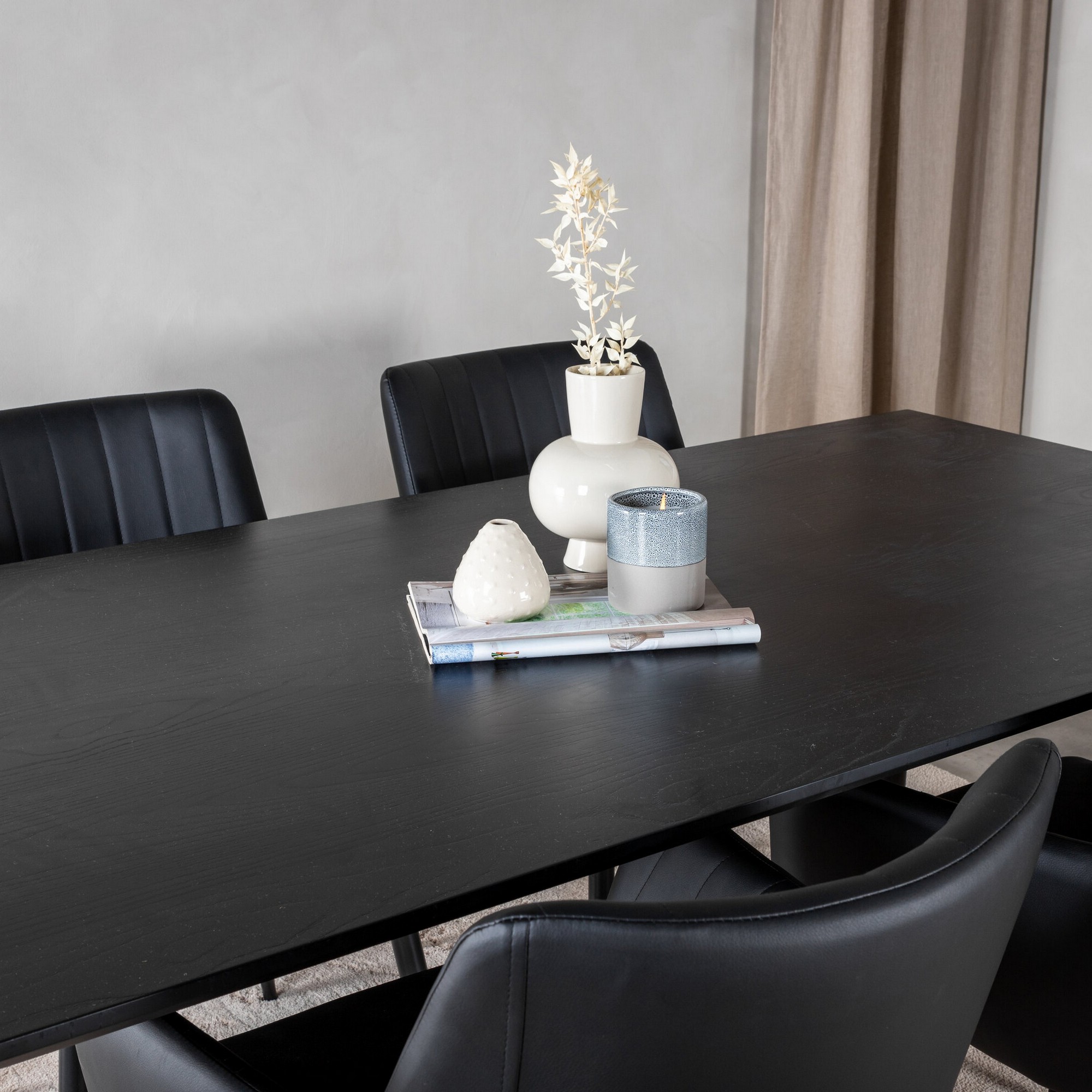 Spisegruppe Venture Home Dipp Rektangulær med 4stk Comfort Stoler