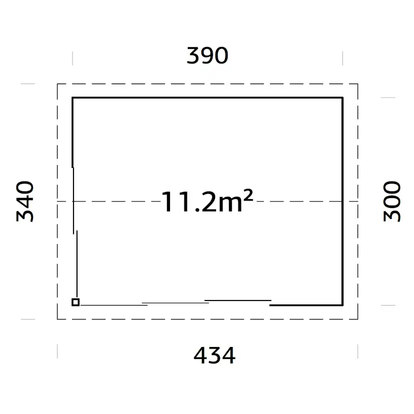 Hytte Palmako Amanda 11,7 m2