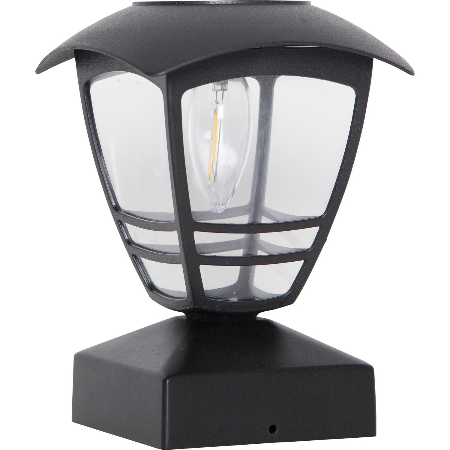 Solcelledekorasjon Star Trading Felix Sort LED Solcellelampe med Sensor