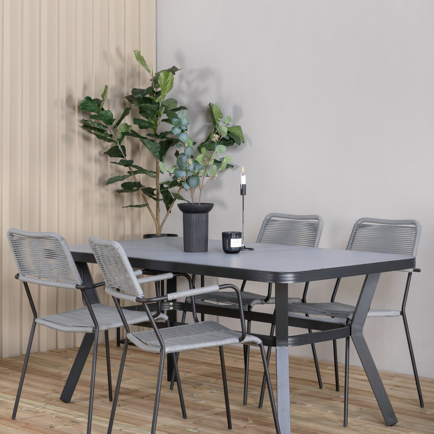 Spisegruppe Venture Home Vyn med 4 Lumi Spisestoler