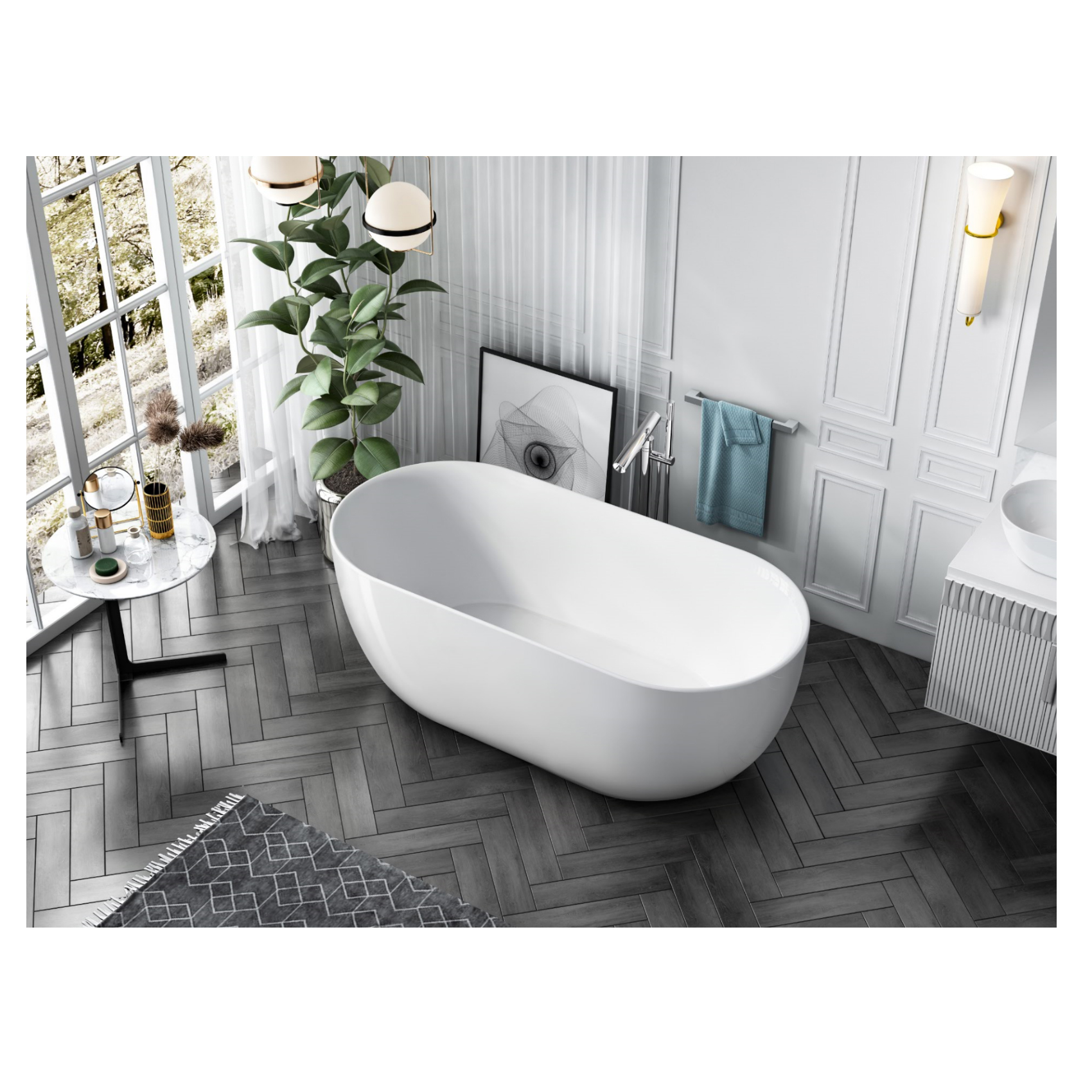 Badekar Bathlife Soft 1700 mm
