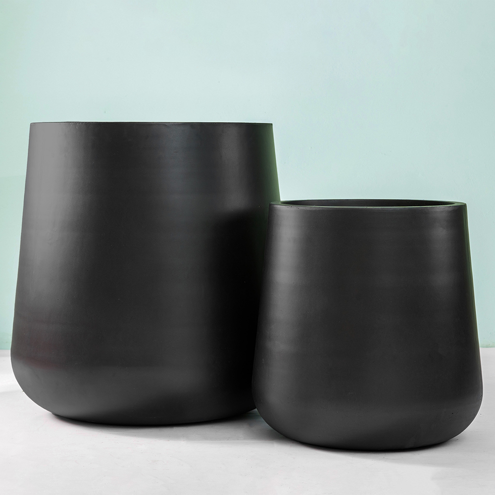 Krukke Lyfco Rund & Sort