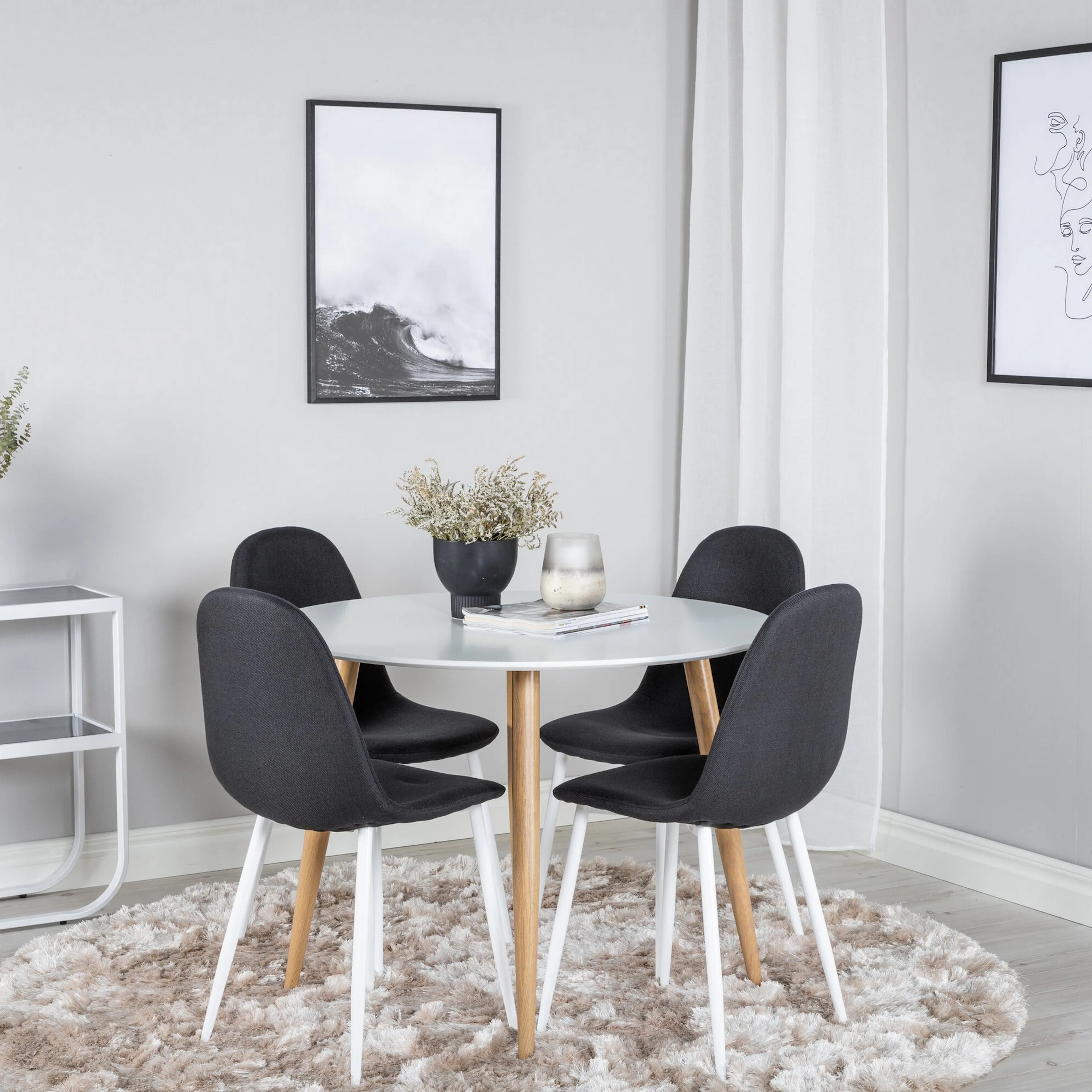 Hvit/Svart