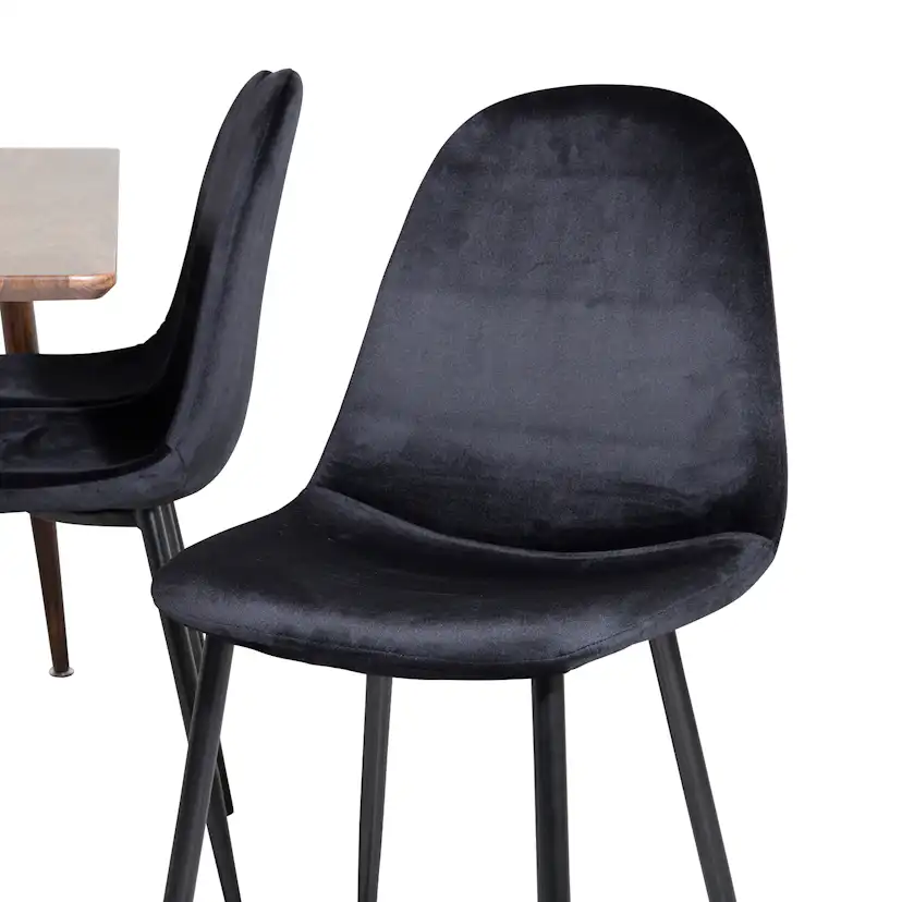Spisegruppe Venture Home Pobbie med 6 Stoler Fløyel