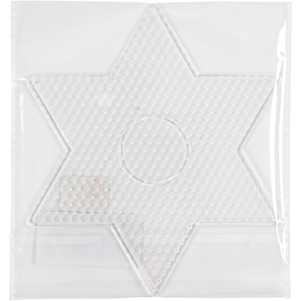 Perleplate Creativ Company Stjerne Str 15x15 cm 1 Stk