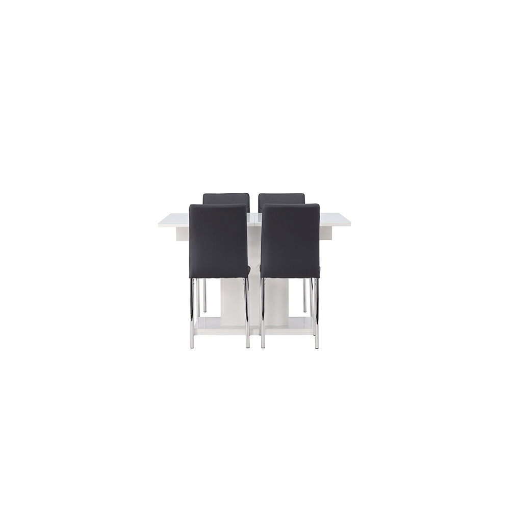 Spisegruppe Venture Home Pluto med 4 Lily Stoler