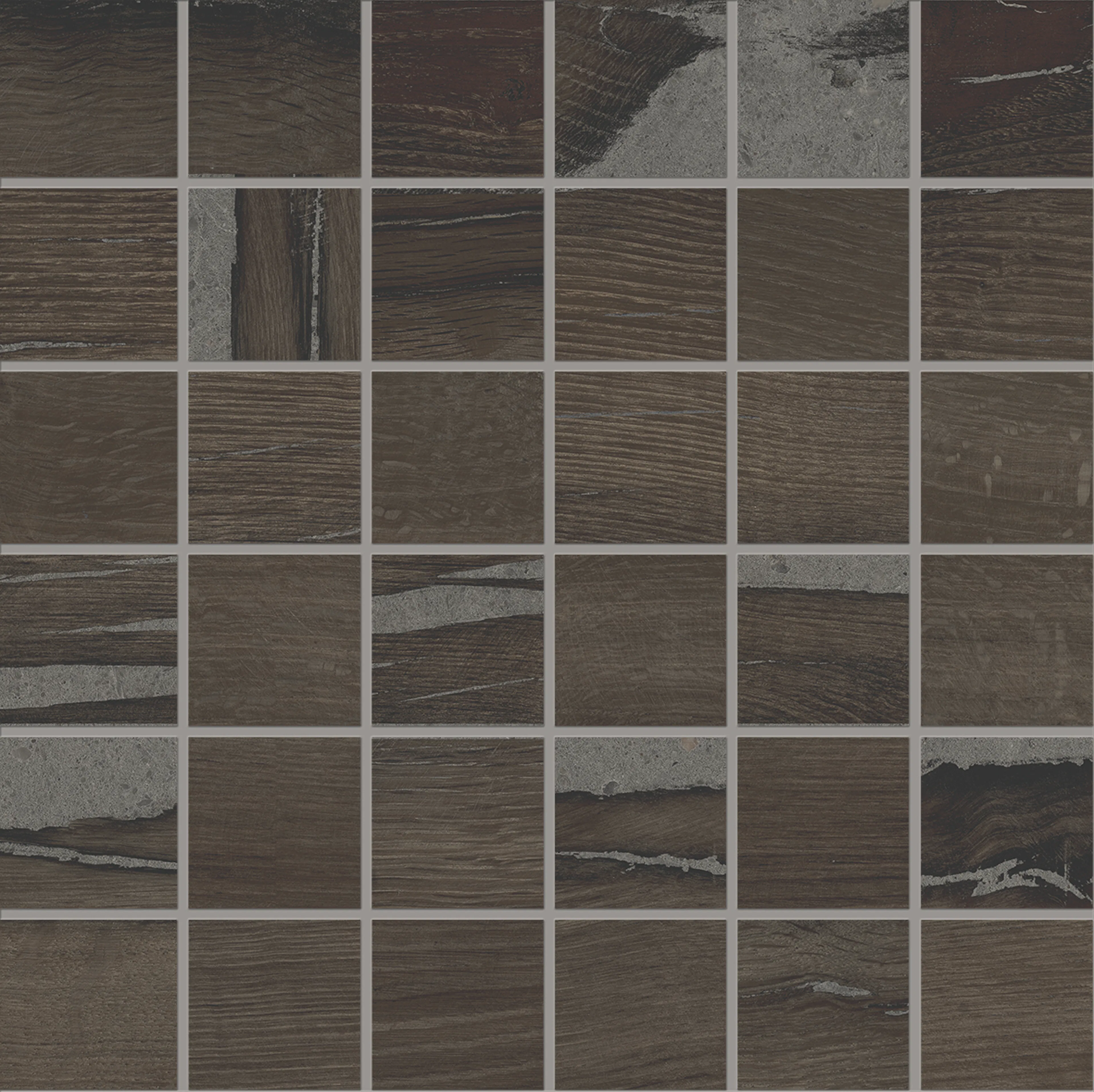 Mosaikk Lhådös Trentino Bruciato  5x5 cm