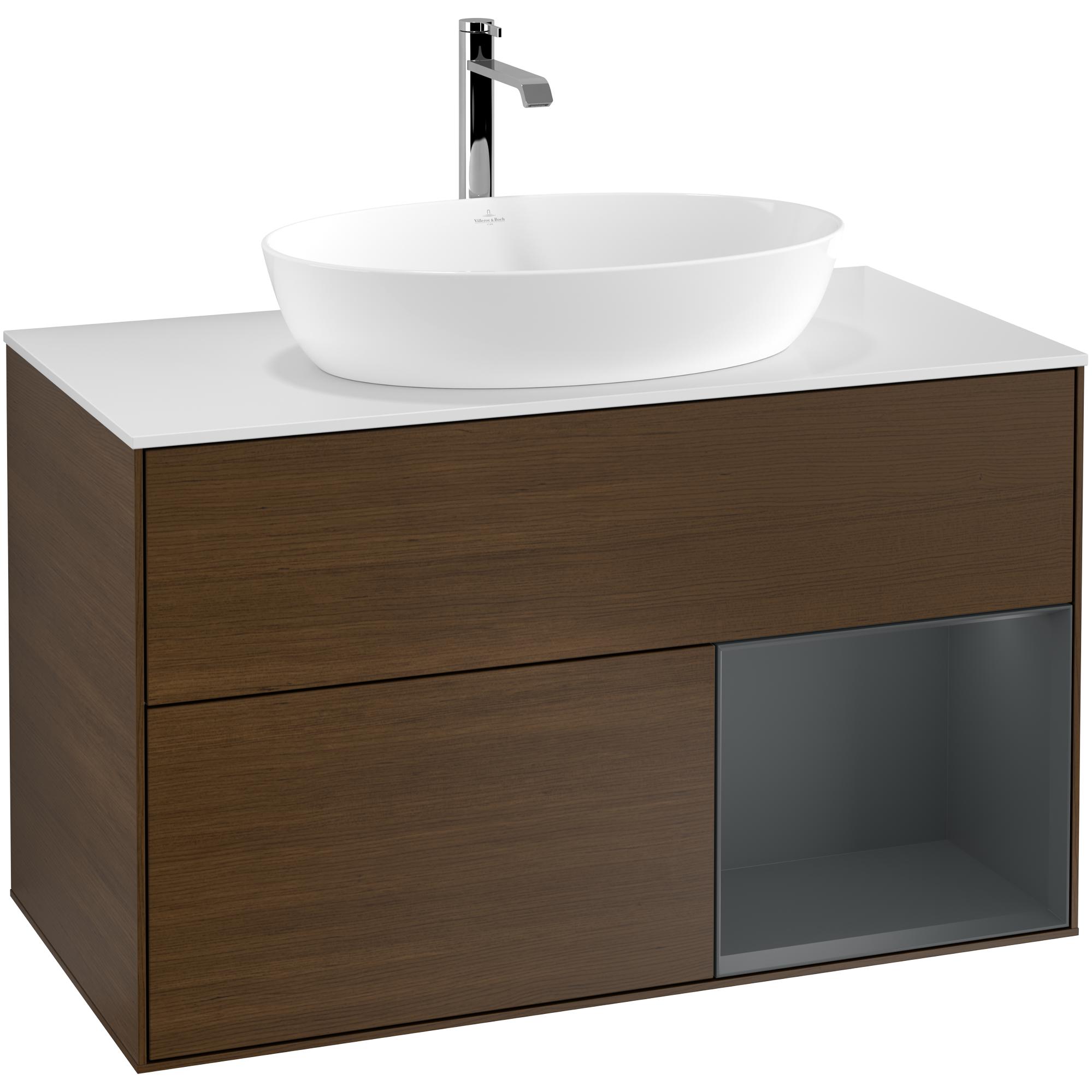 Tv&auml;ttst&auml;llssk&aring;p Villeroy & Boch Finion med 2 L&aring;dor Hylla och B&auml;nkskiva f&ouml;r Frist&aring;ende Tv&auml;ttst&auml;ll fr&aring;n Artis & Collaro
