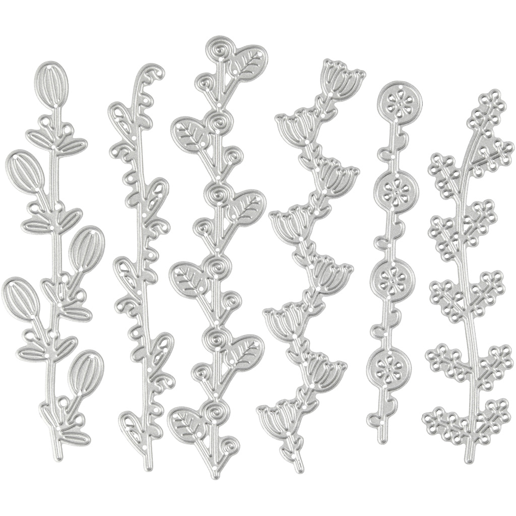 Skjæresjablong Creativ Company Blomsterrekker Størrelse 143x123 mm 1 stk