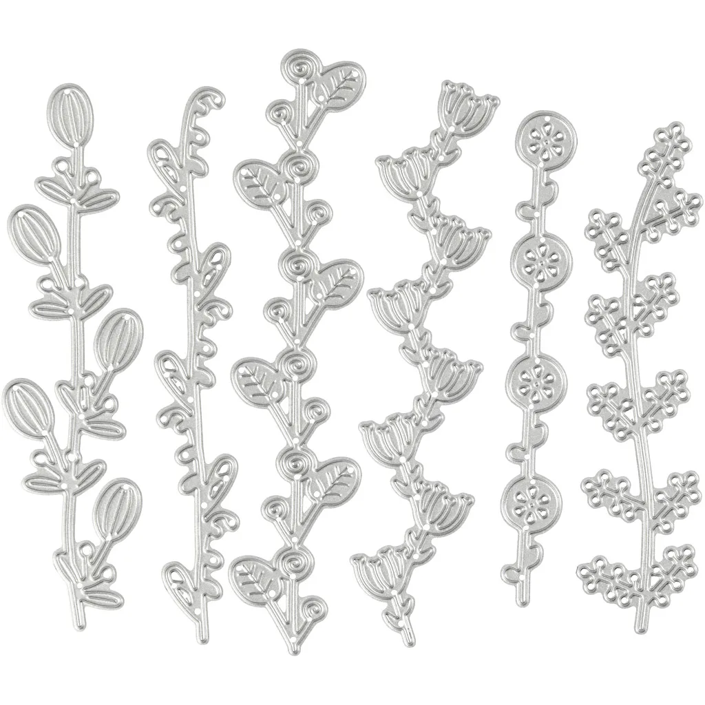 Skjæresjablong Creativ Company Blomsterrekker Størrelse 143x123 mm 1 stk