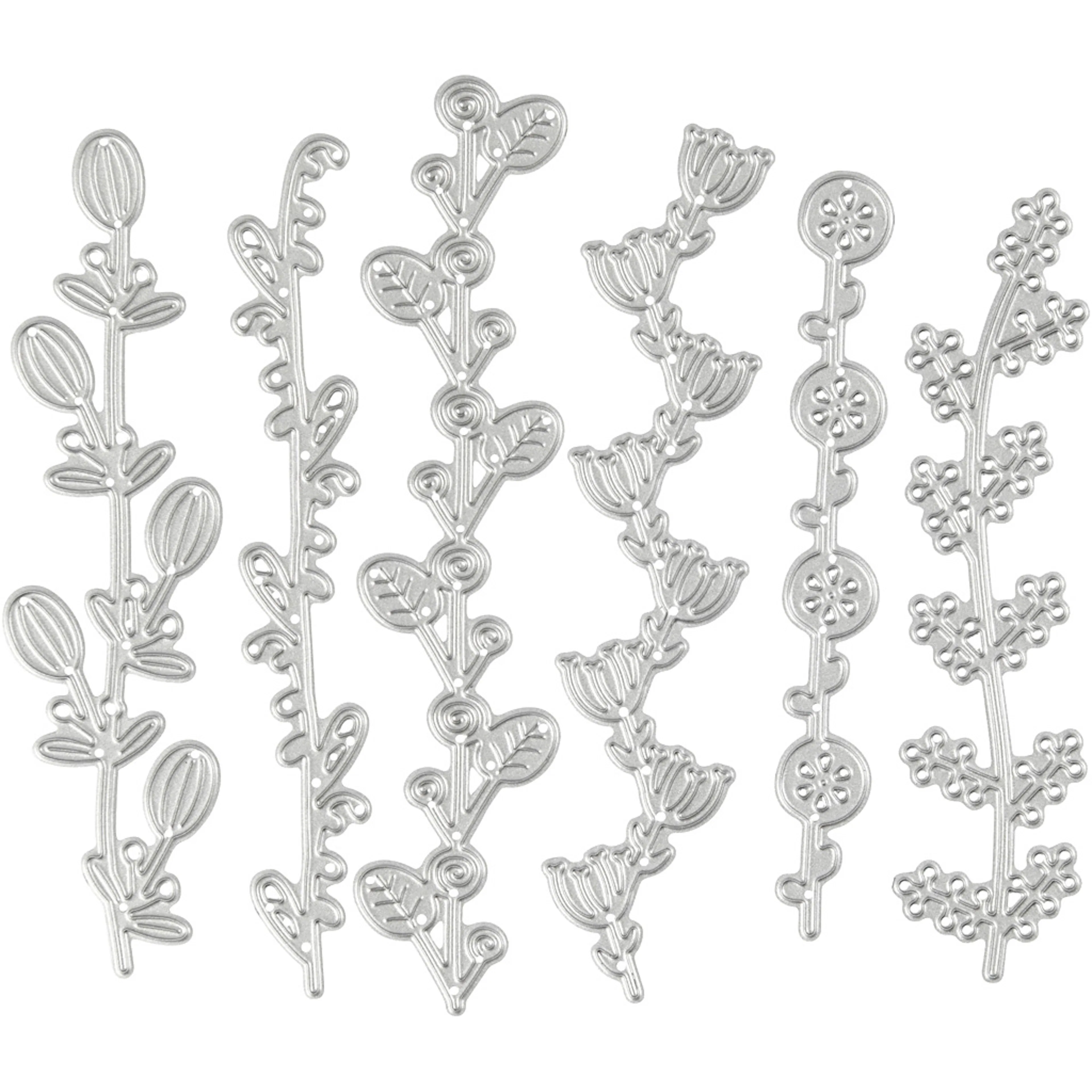Skjæresjablong Creativ Company Blomsterrekker Størrelse 143x123 mm 1 stk