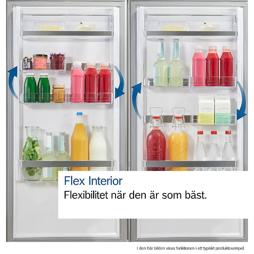 Frittstående Kjøleskap/Fryser Bosch Serie 6 KGN39AIAU Rustfri med LED-Belysning
