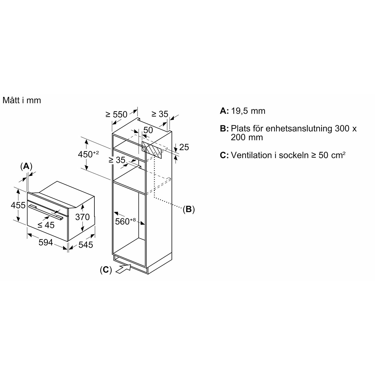 Mikrobølgeovn Siemens iQ700 CE732GXB1 Innbygging