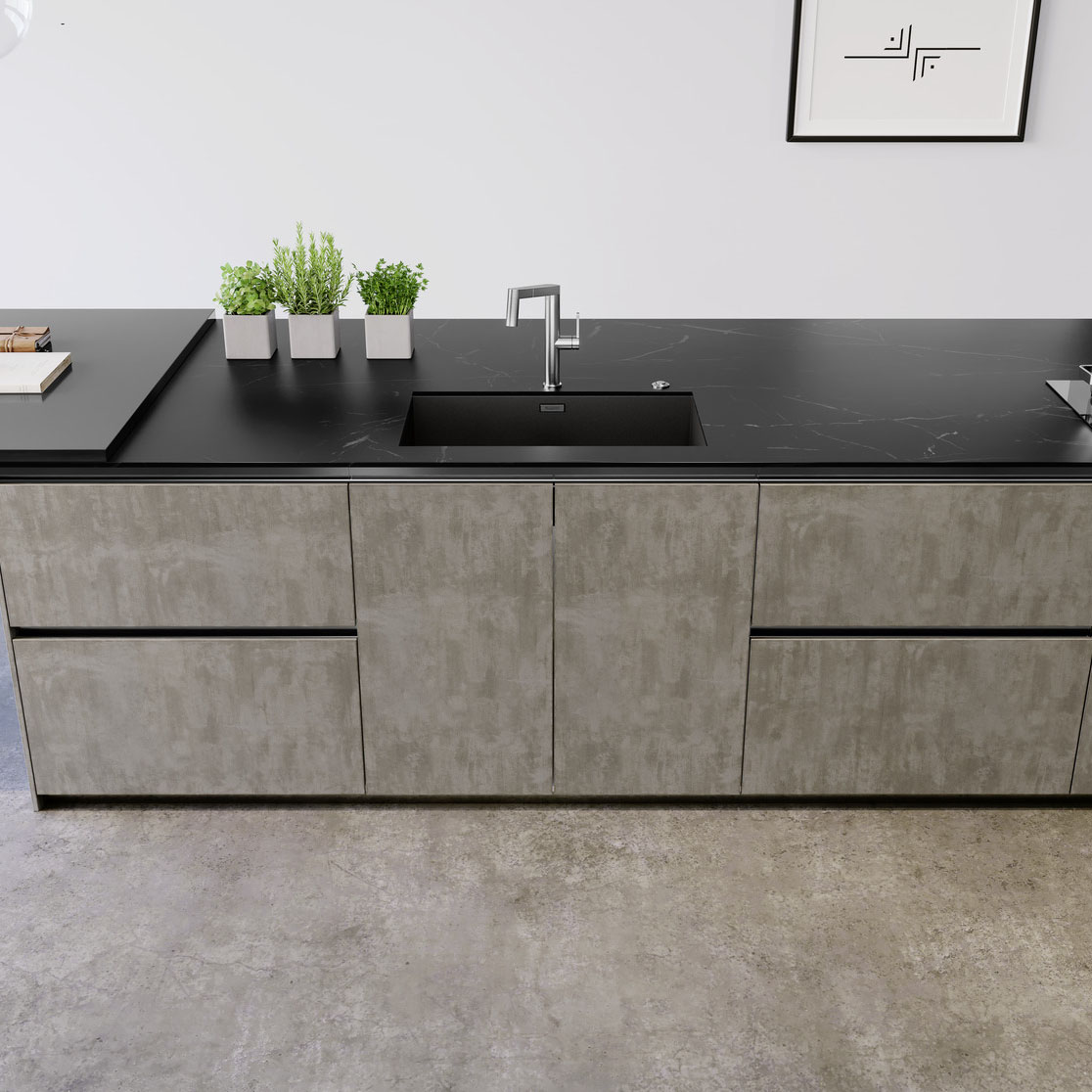 Kjøkkenvask Blanco Zerox 700 Dark Steel Infino
