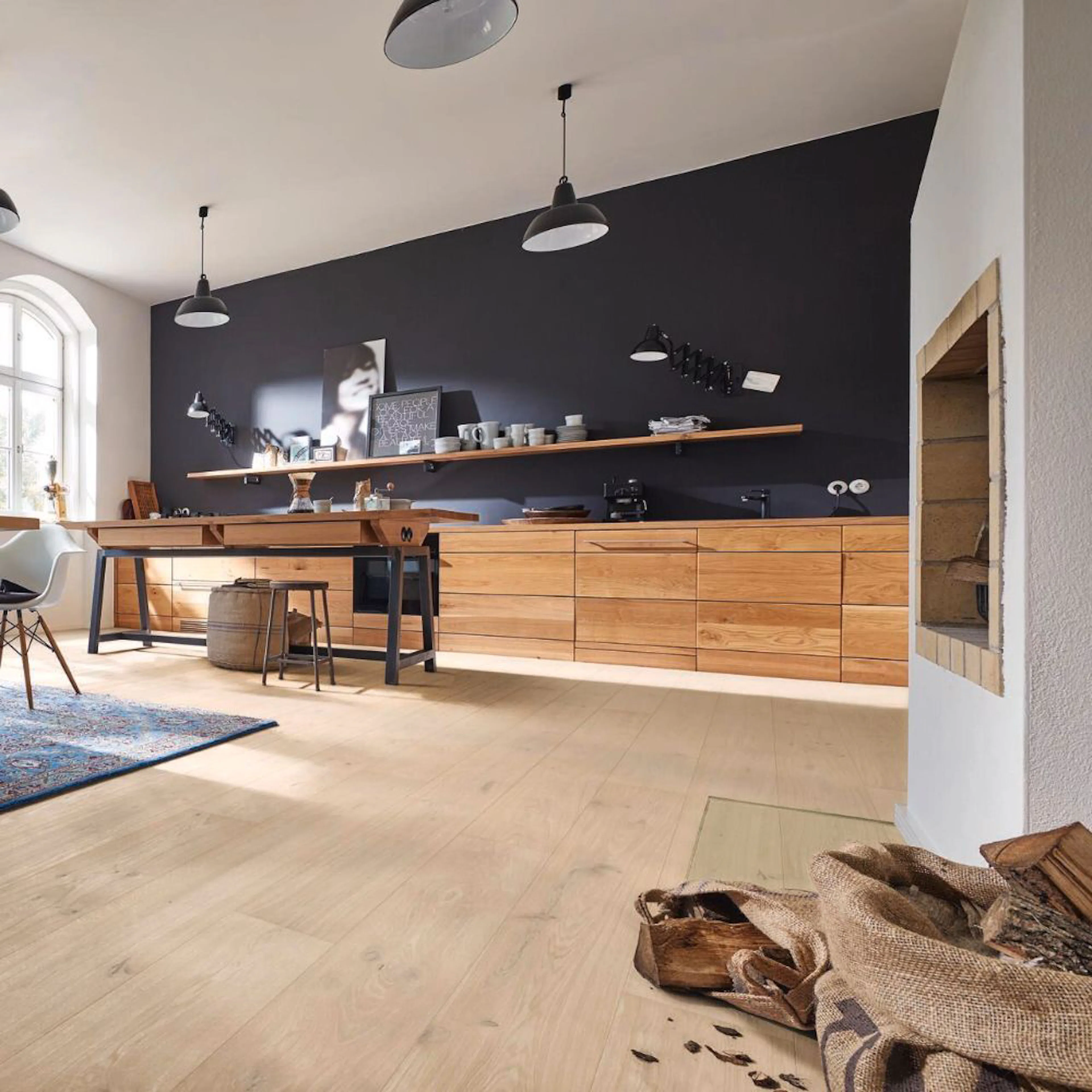Parkettgolv MeisterParquet. longlife PD 400 Authentic limed white oak 09003