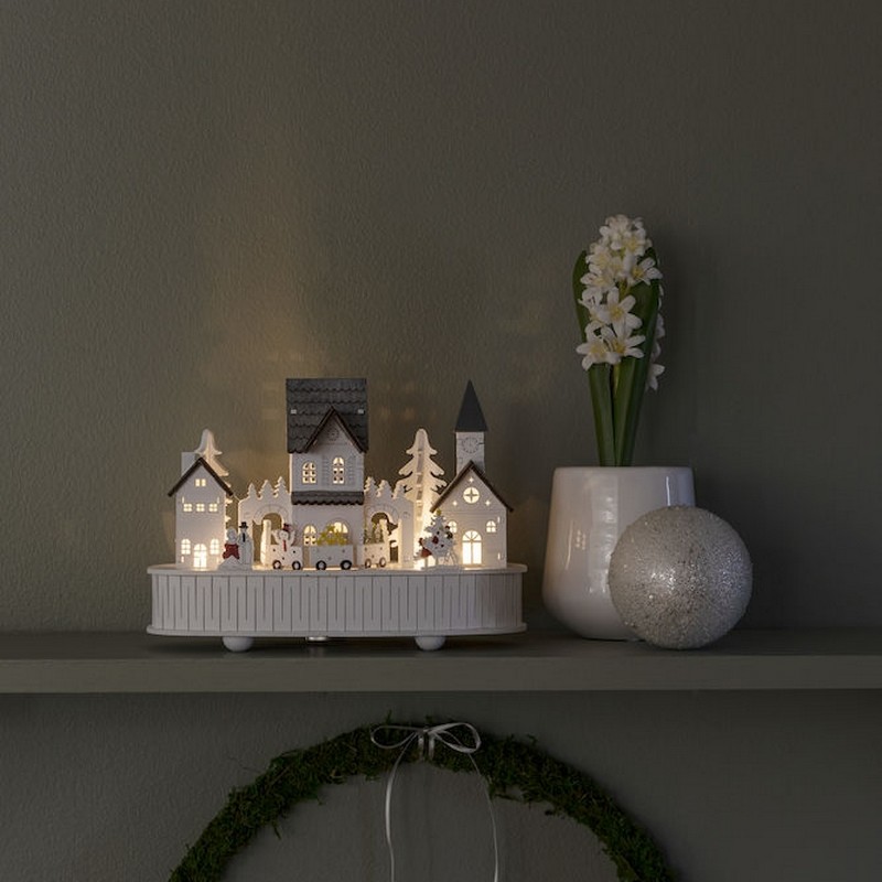 Juleby Gnosjö Konstsmide Hus/Kirke Tre 5 LED