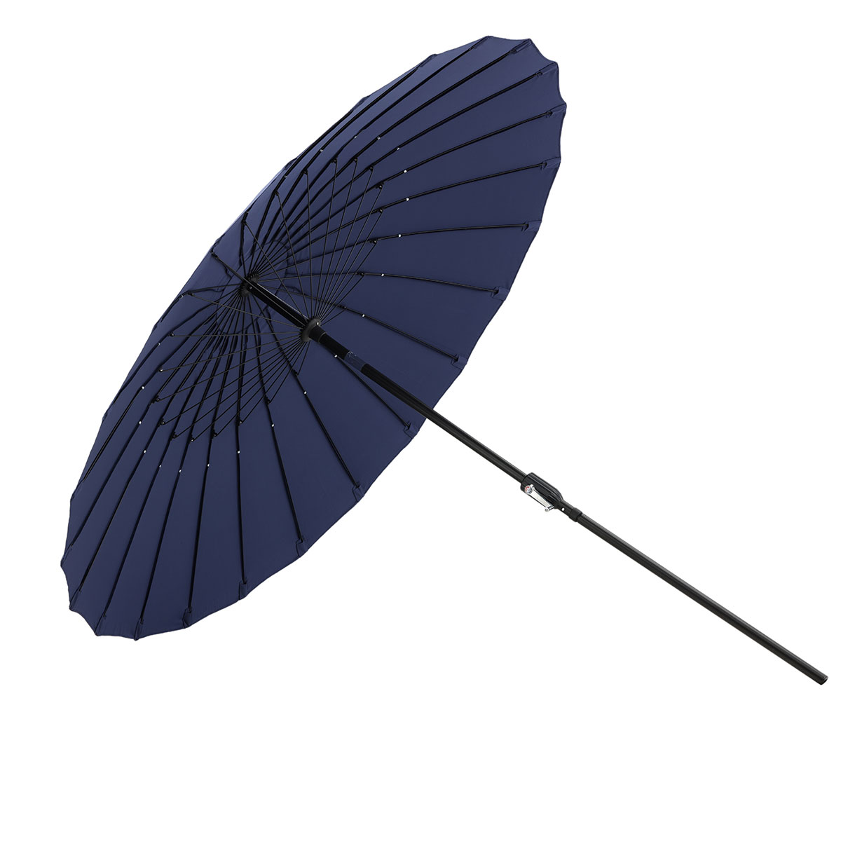 Palmetto Umbrella w. tilt, Blue, 270 Blå
