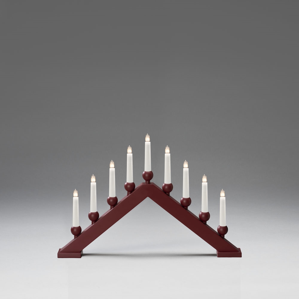 Adventstake Gnosjö Konstsmide 9 Lys Tre