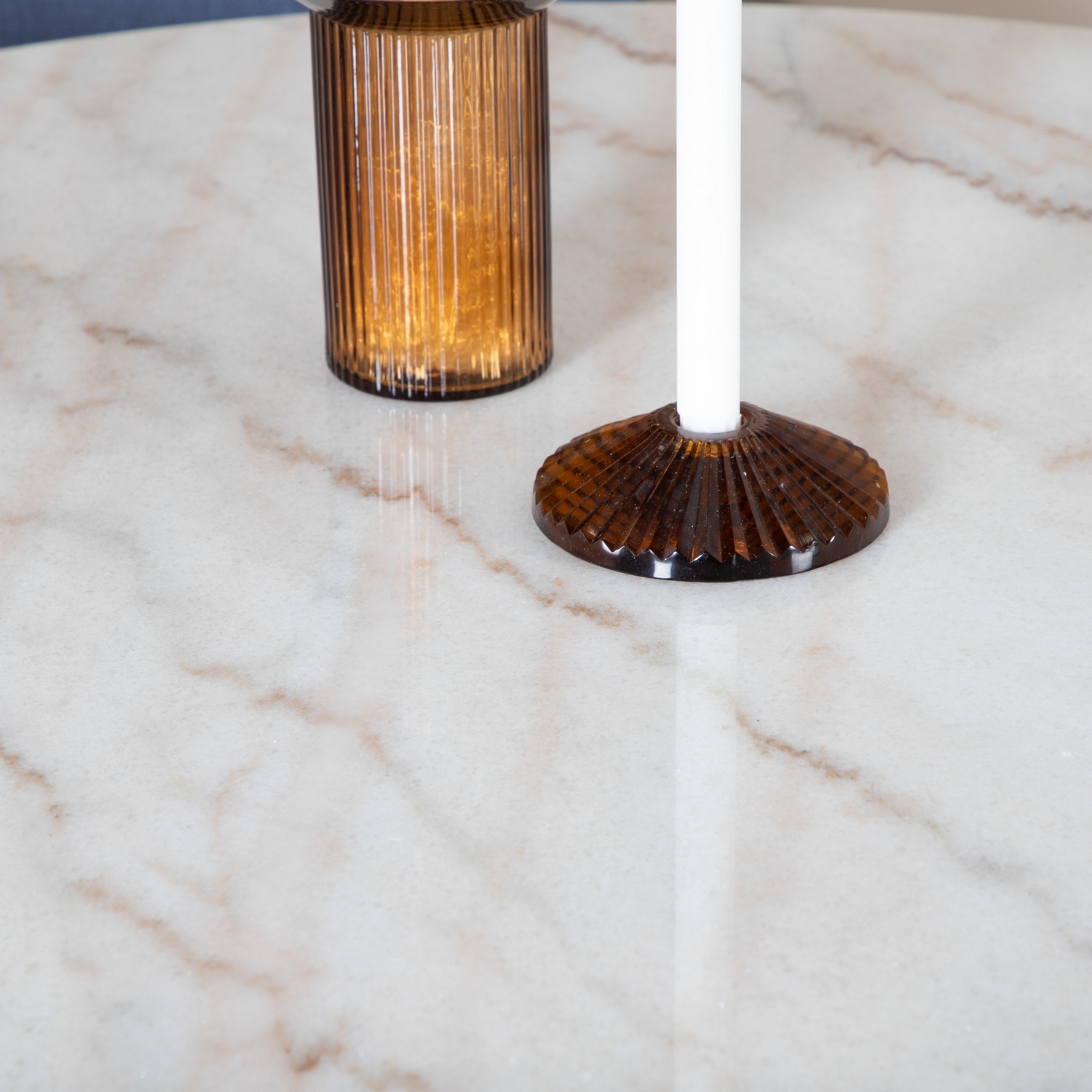 Spisegruppe Venture Home Estelle med 4 Valentina Stoler Polyester