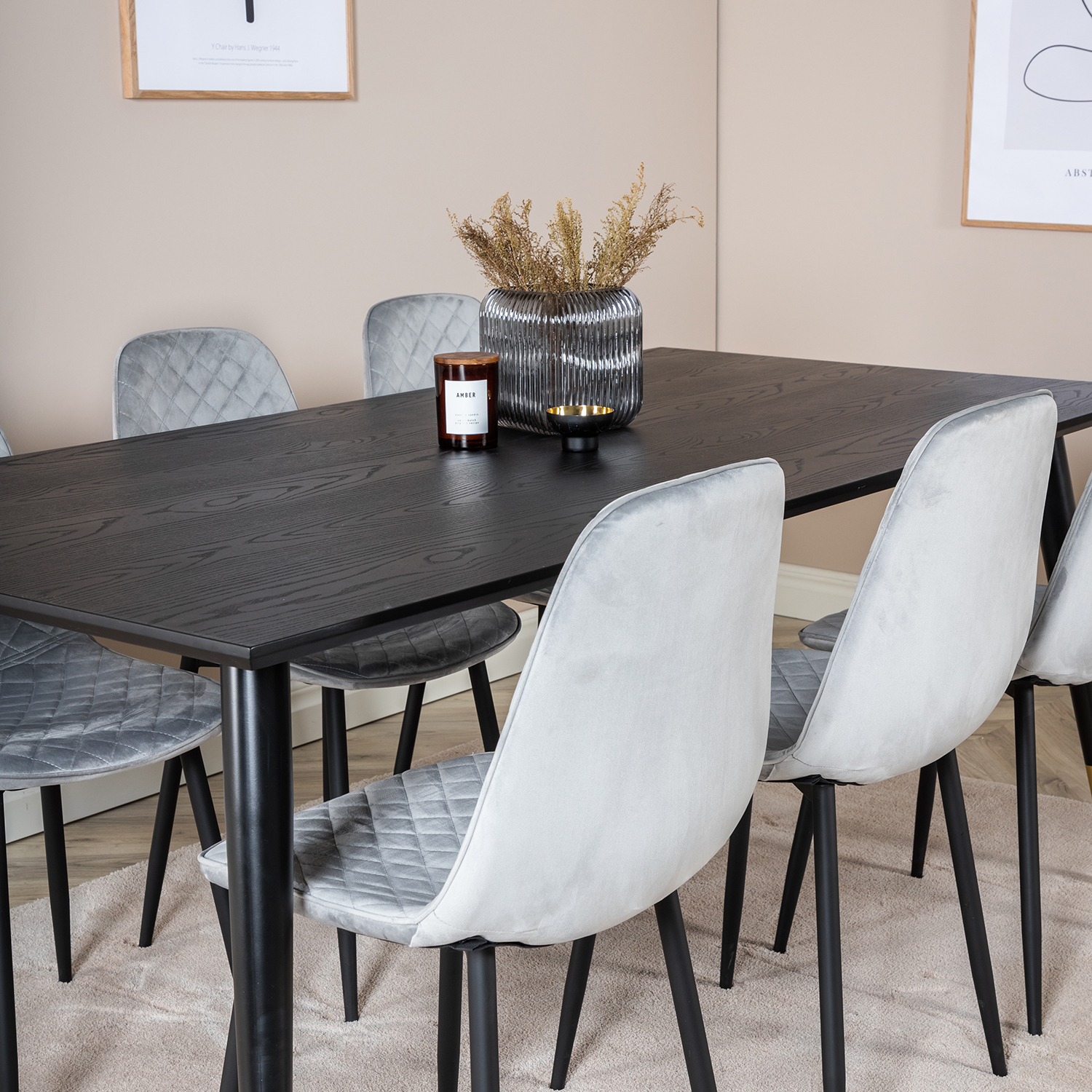 Spisegruppe Venture Home Dipp med 6 Polar Stitches Stoler