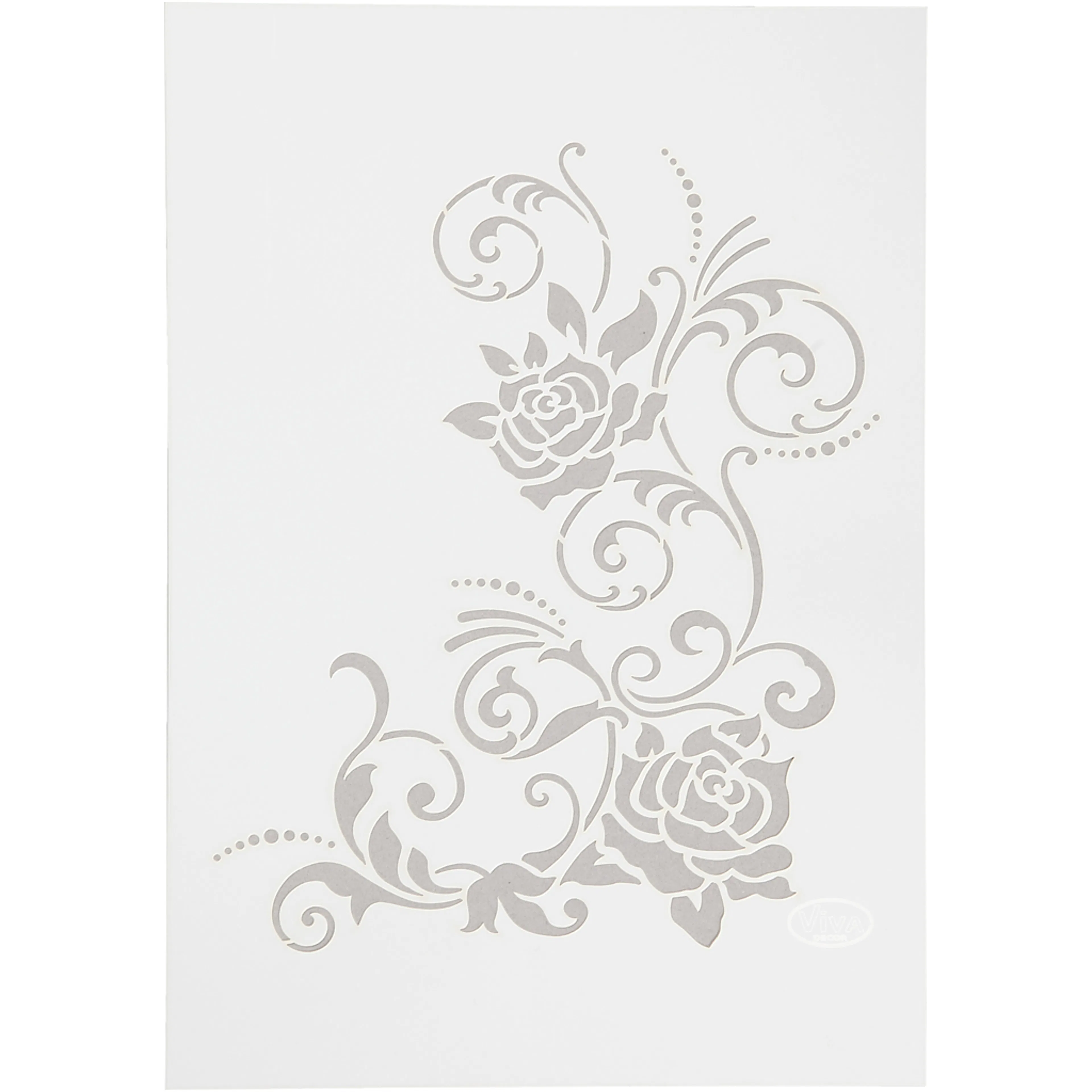 Sjablong Creativ Company Stensil Blomster A4 210x297 mm 1 stk