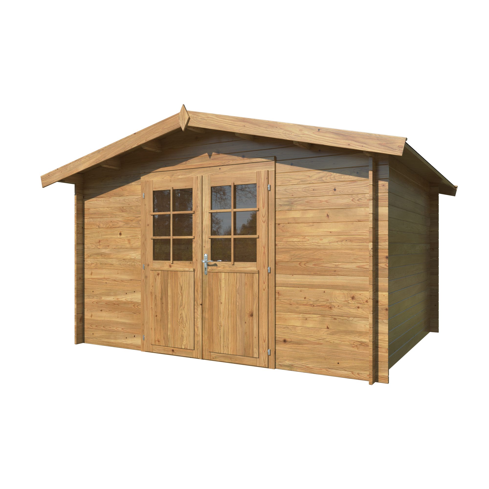 Bod Palmako Valentine 9,3 m² Komplett Hytte med Saltak