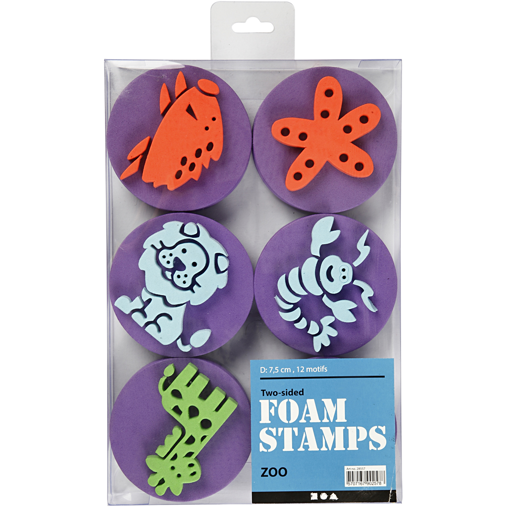 Skumstempler Creativ Company Dyr 6-Pk