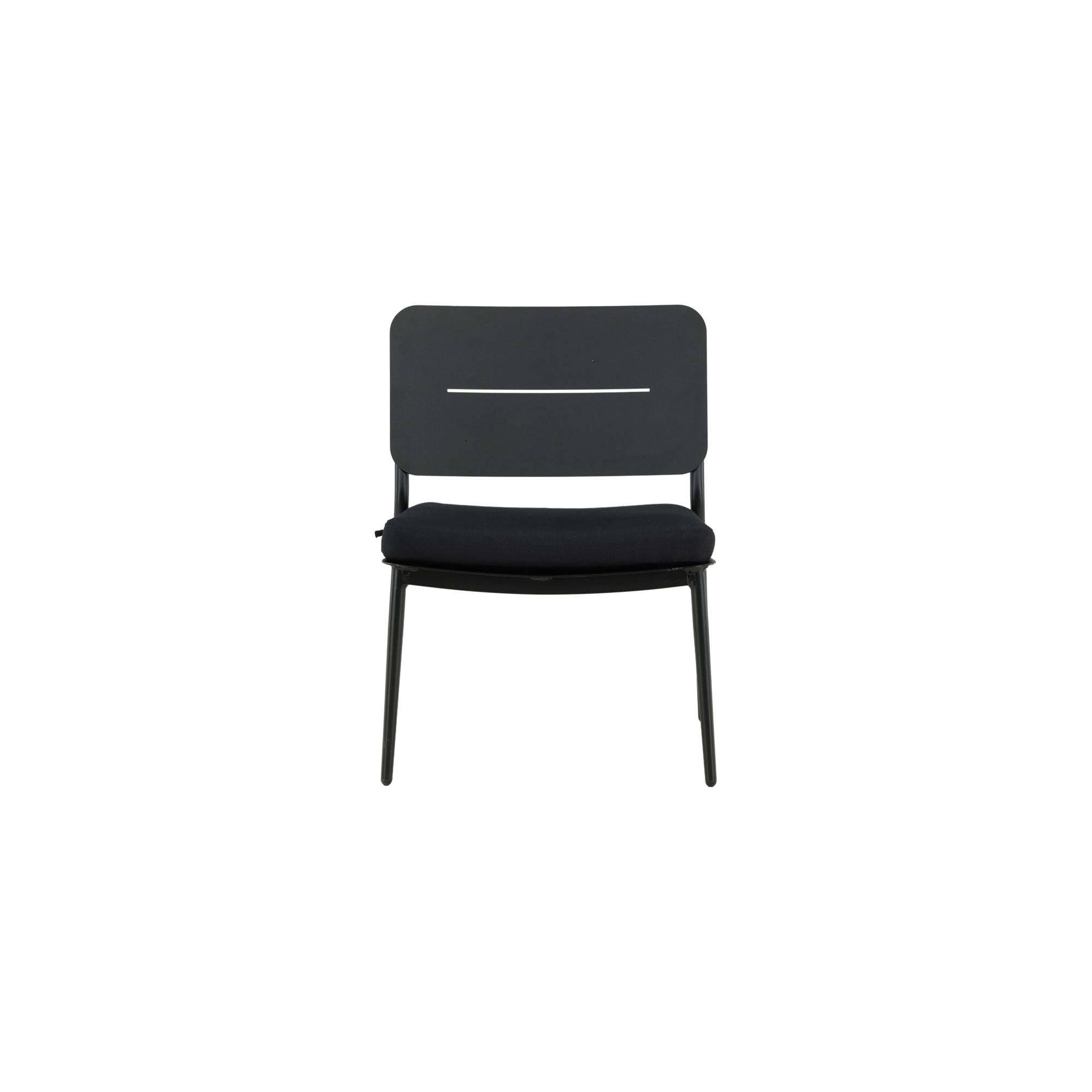 Lina lounge Chair - Black / Black Cushion Sort