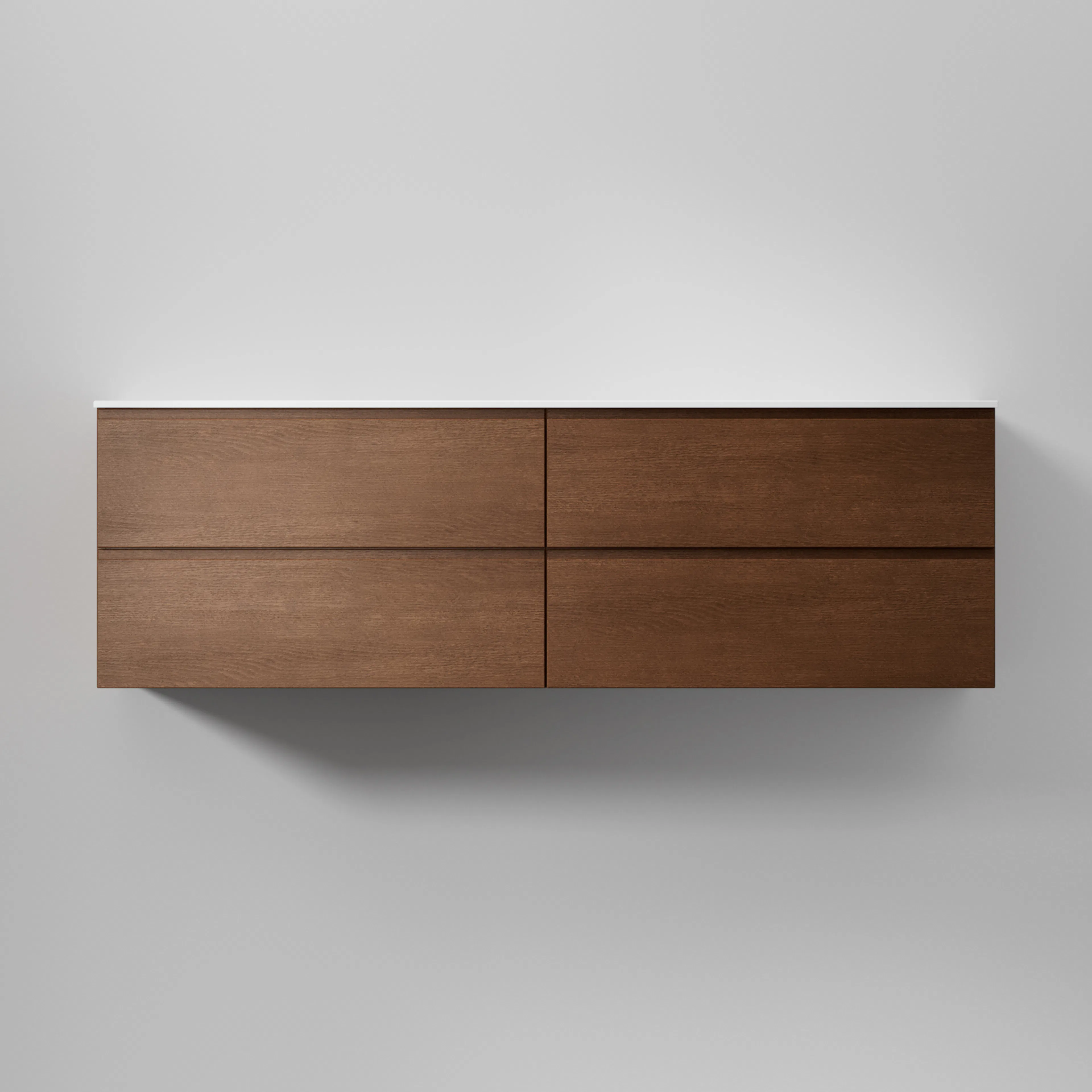 Kommod Core Grip 160 D Dark Oak, 4 Lådor Dark Oak, 1600x454x500 mm