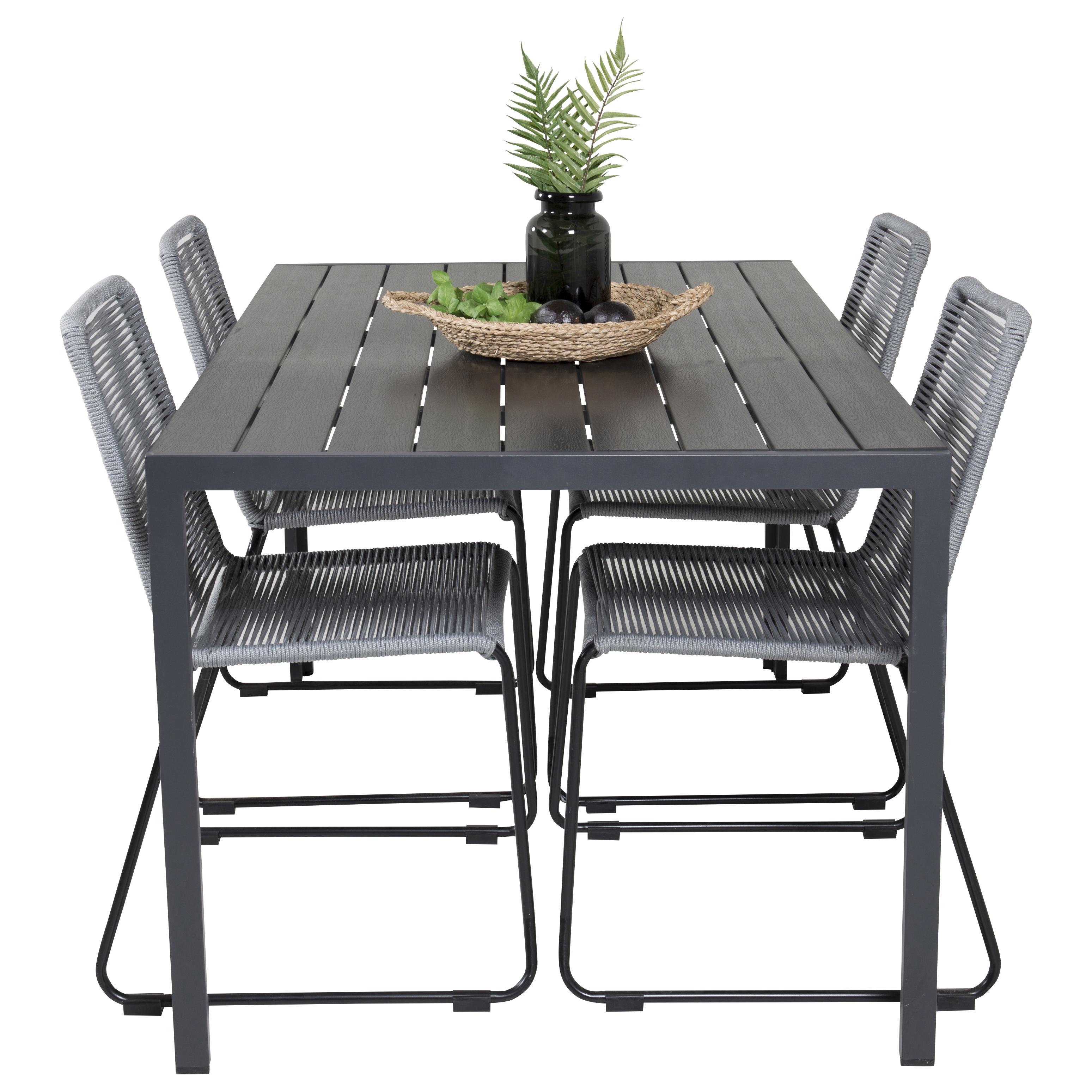 Spisegruppe Venture Home Bront 150 med 4 Leon Stoler