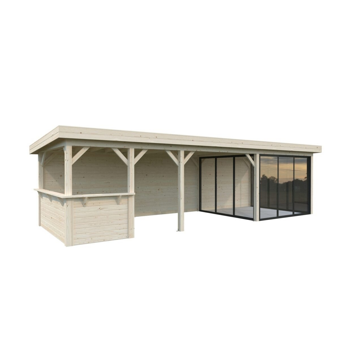 Hagestue Palmako Lenna 24,9 m2 Set 416 Slide