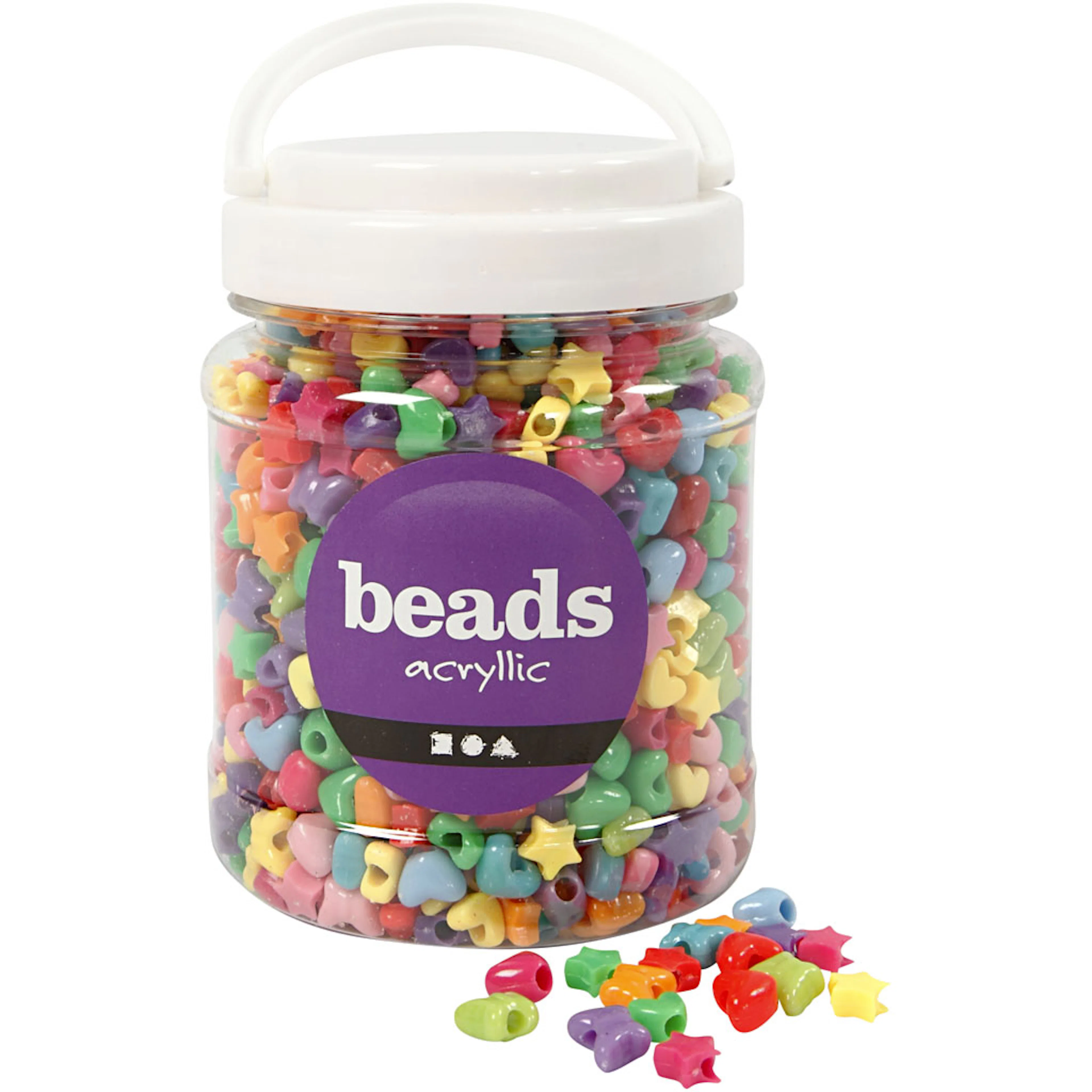 Figurmix Creativ Company Mixade Farger 10 mm Hullstr 3,5 mm 700 ml/1 Pk