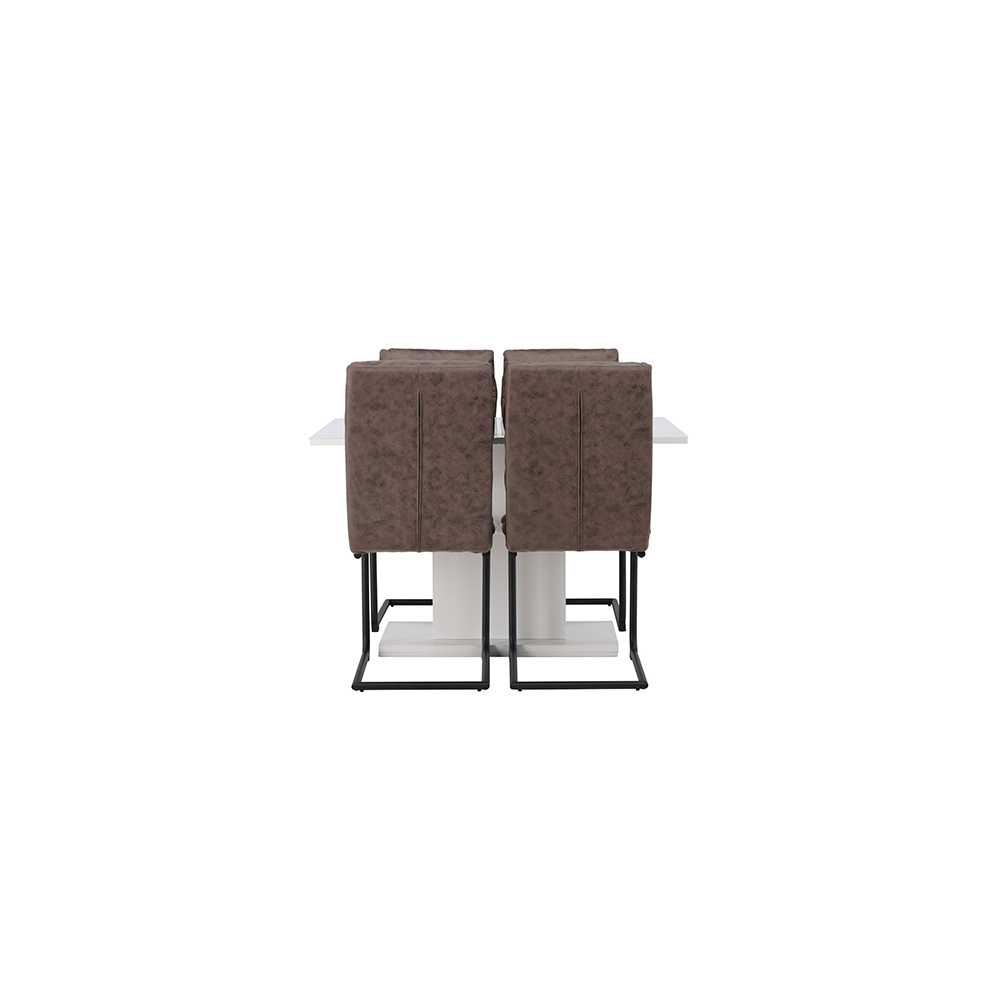Spisegruppe Venture Home Pluto med 4 Zizo Stoler