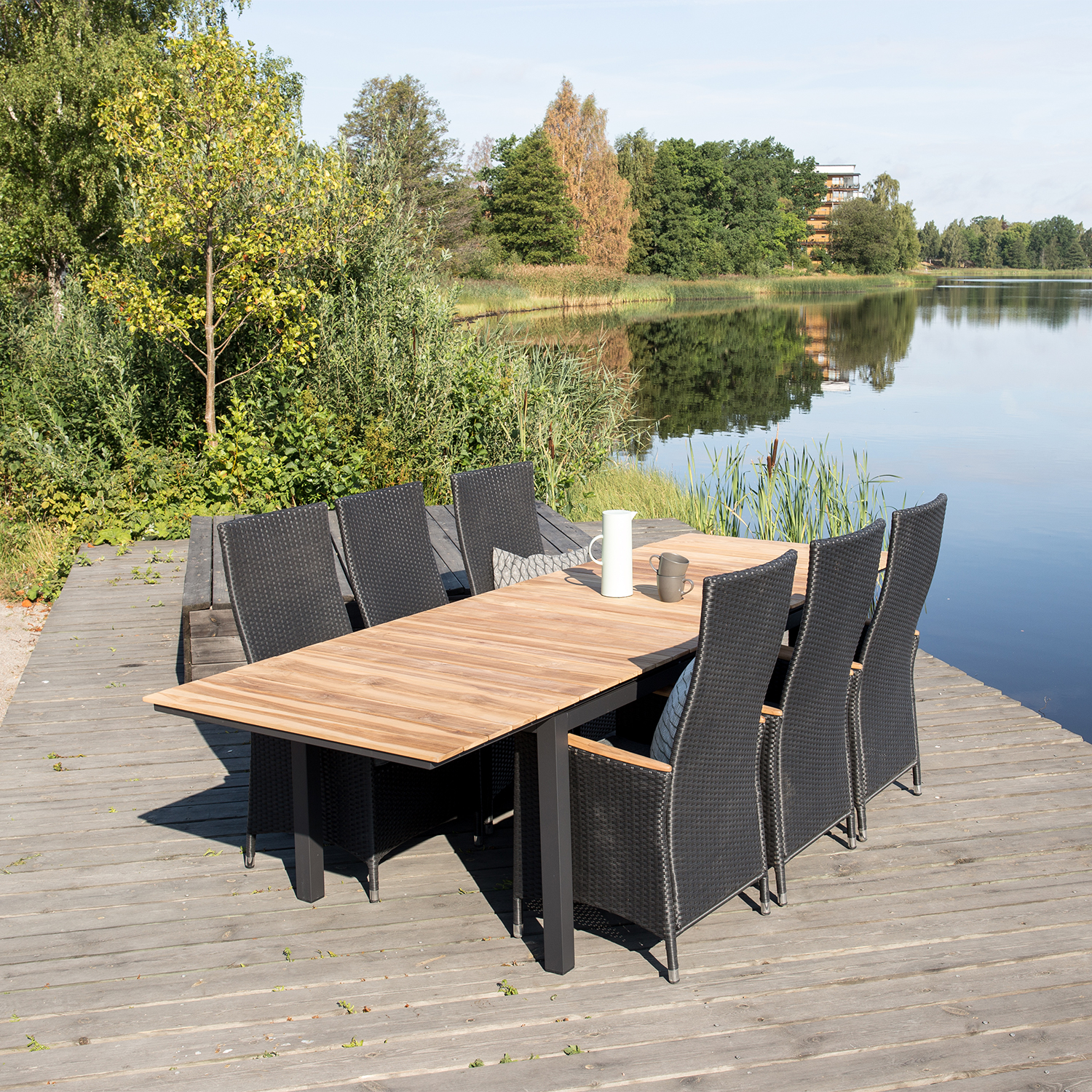 PositionsLenestol Venture Home Padova Sort/Teak