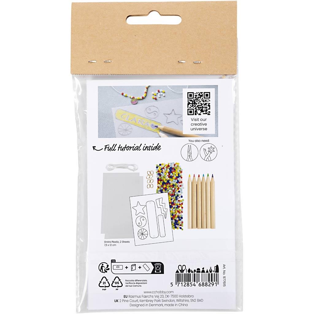 Smykker Creativ Company Mini DIY Kit Armebånd i krympeplast